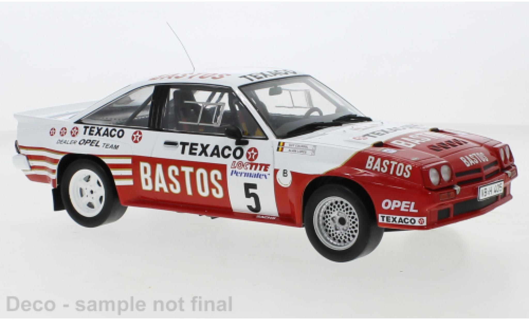 Opel Manta 1/18 IXO 400 No.5 Bastos Rally Ypres 1985 modelauto
