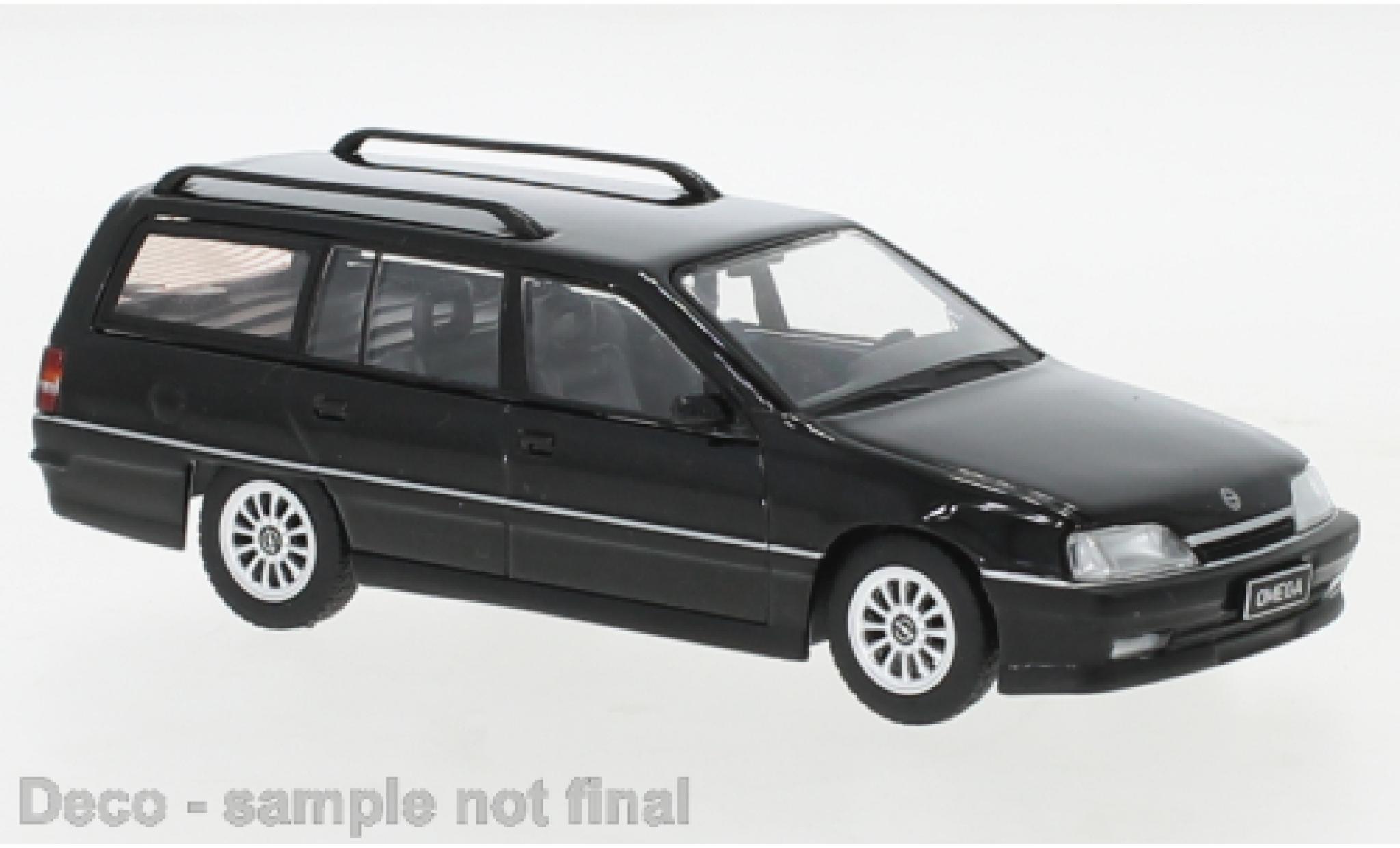 Opel Omega 1/43 IXO A2 Caravan zwart 1990 modelauto
