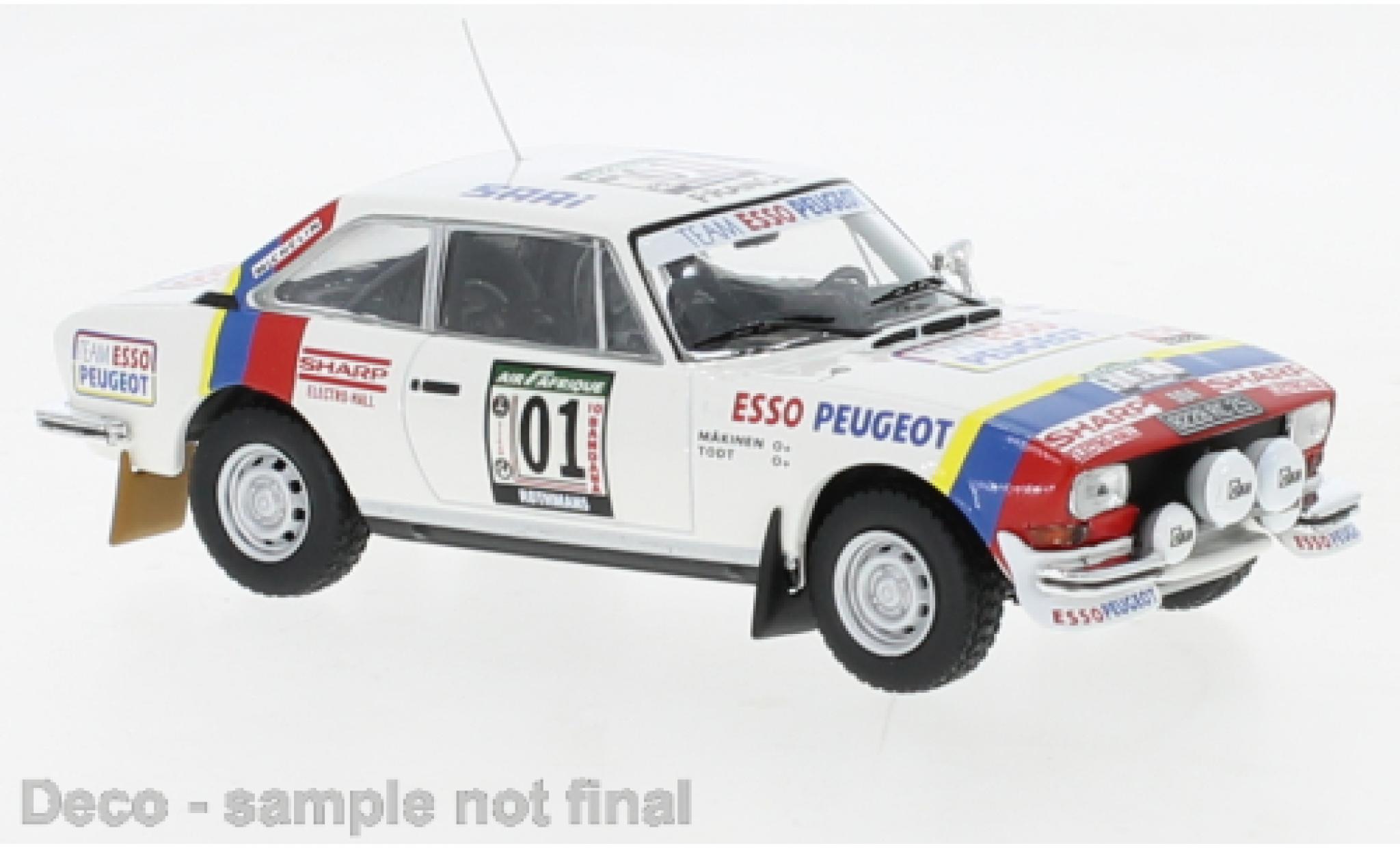 Peugeot 504 1/43 IXO Coupe V6 No.1 Rally WM Rallye Cote d Ivoire 1978 modelauto