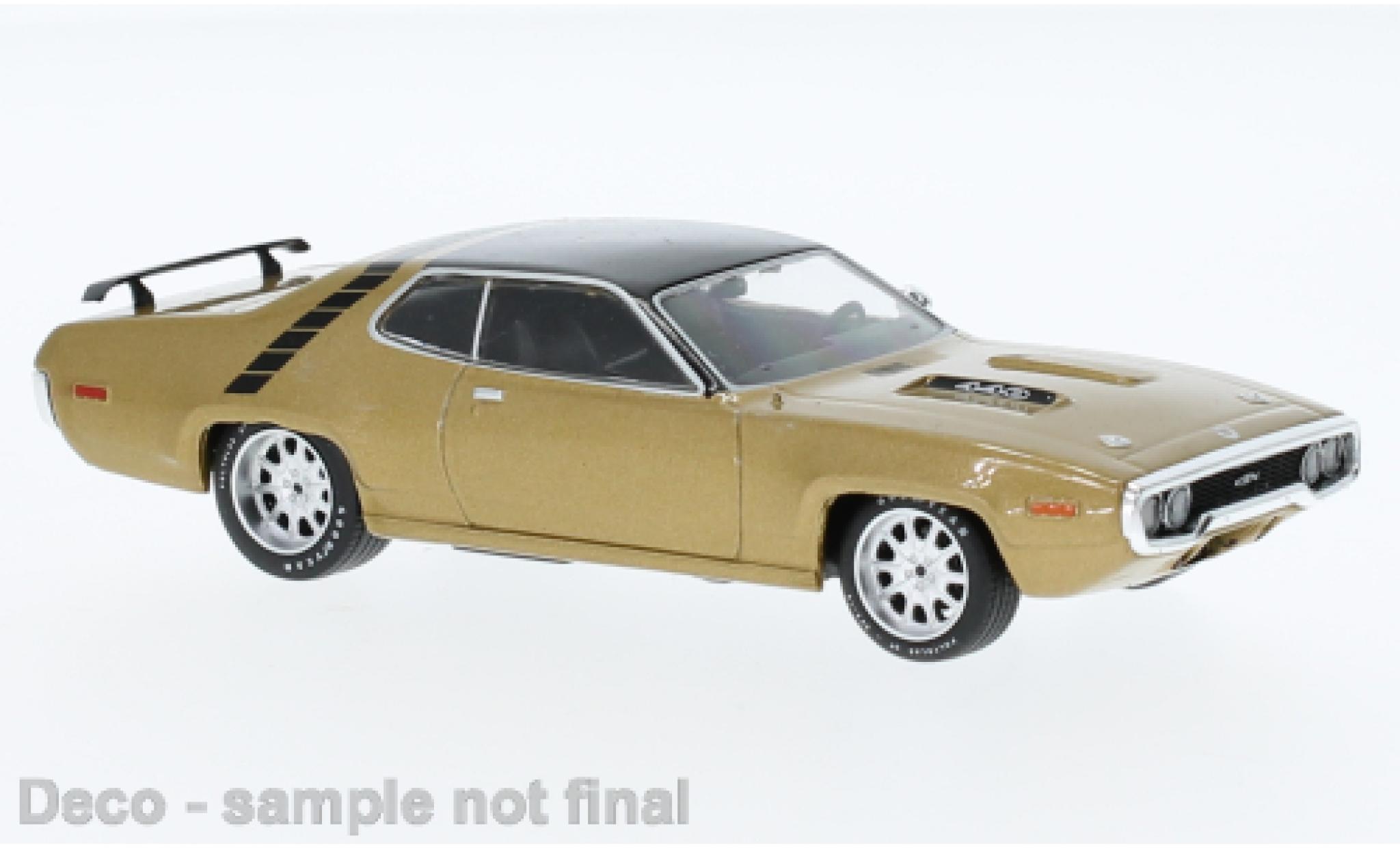 Plymouth GTX 1/43 IXO Runner metallic dor&eacute; 1971 modelauto