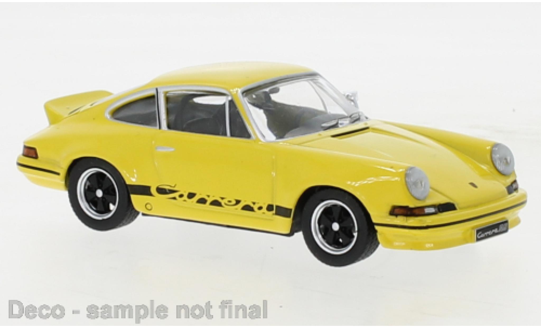 Porsche 911 1/43 IXO Carrera RS 2.7 geel 1973 modelauto