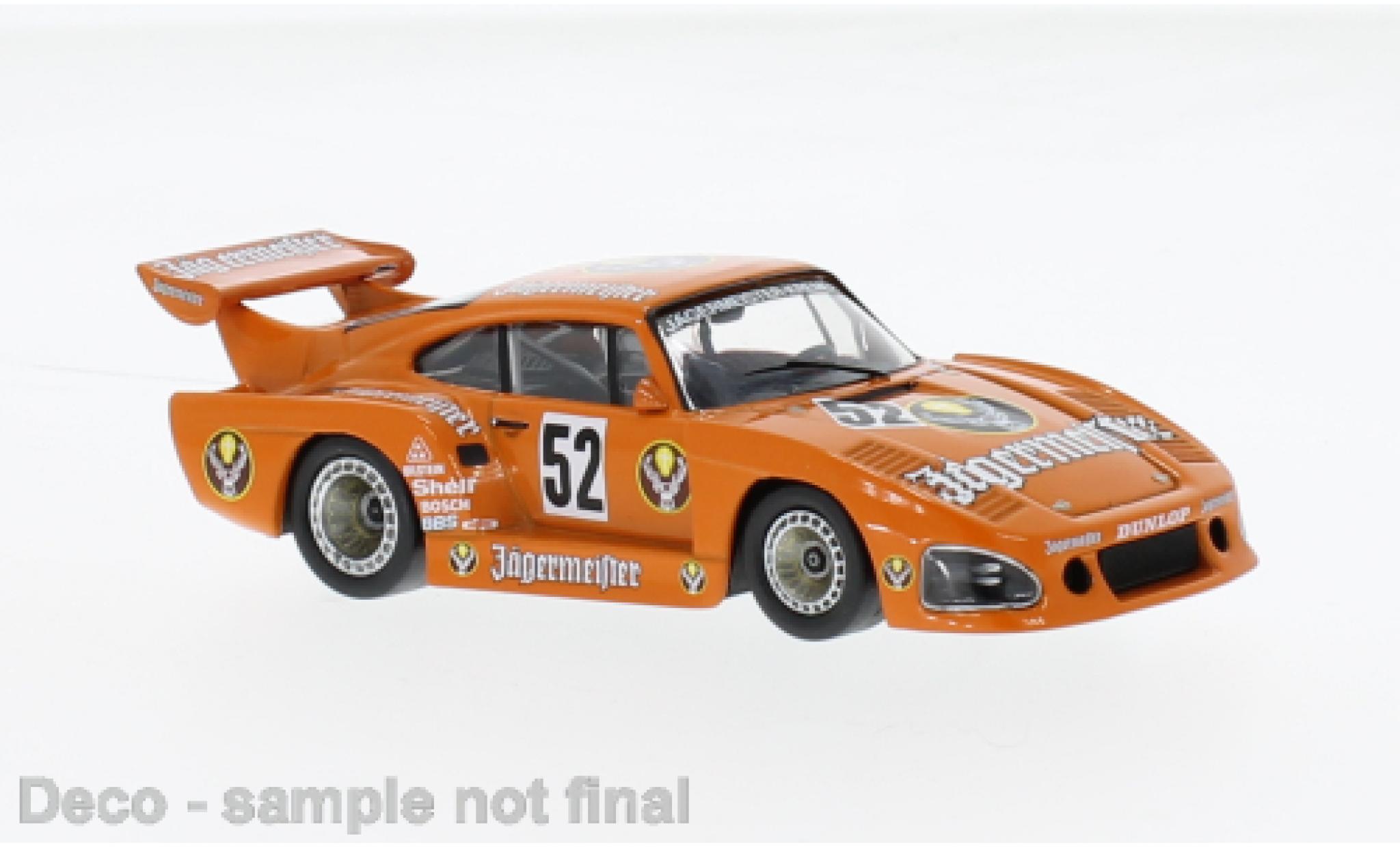 Porsche 935 1981 1/43 IXO K3 No.52 Kremer Racing J&auml;germeister DRM Course du Eifel Nuerburgring modelauto