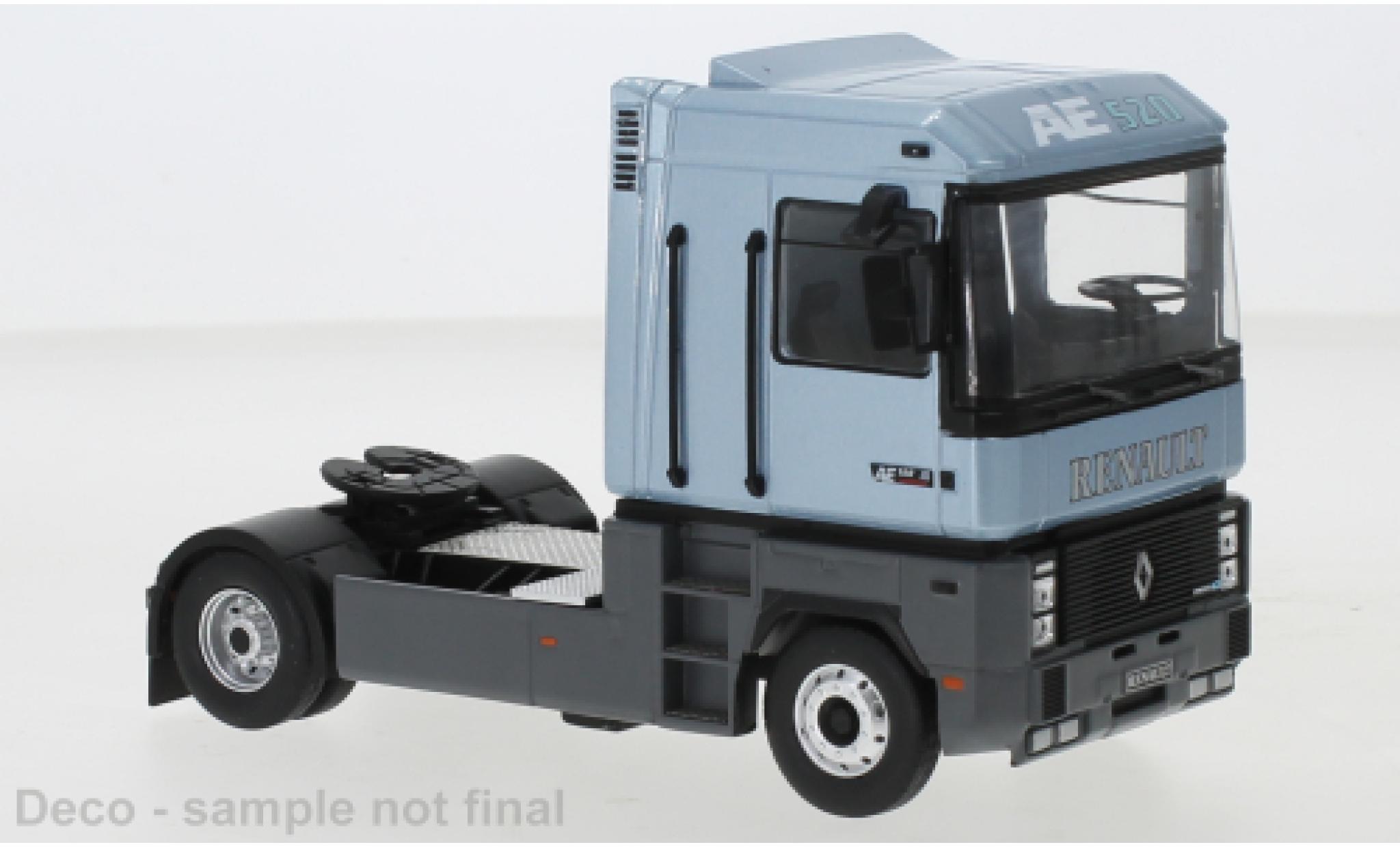 Renault Magnum 1/43 IXO AE 520 Ti metallic grijs 1994 modelauto