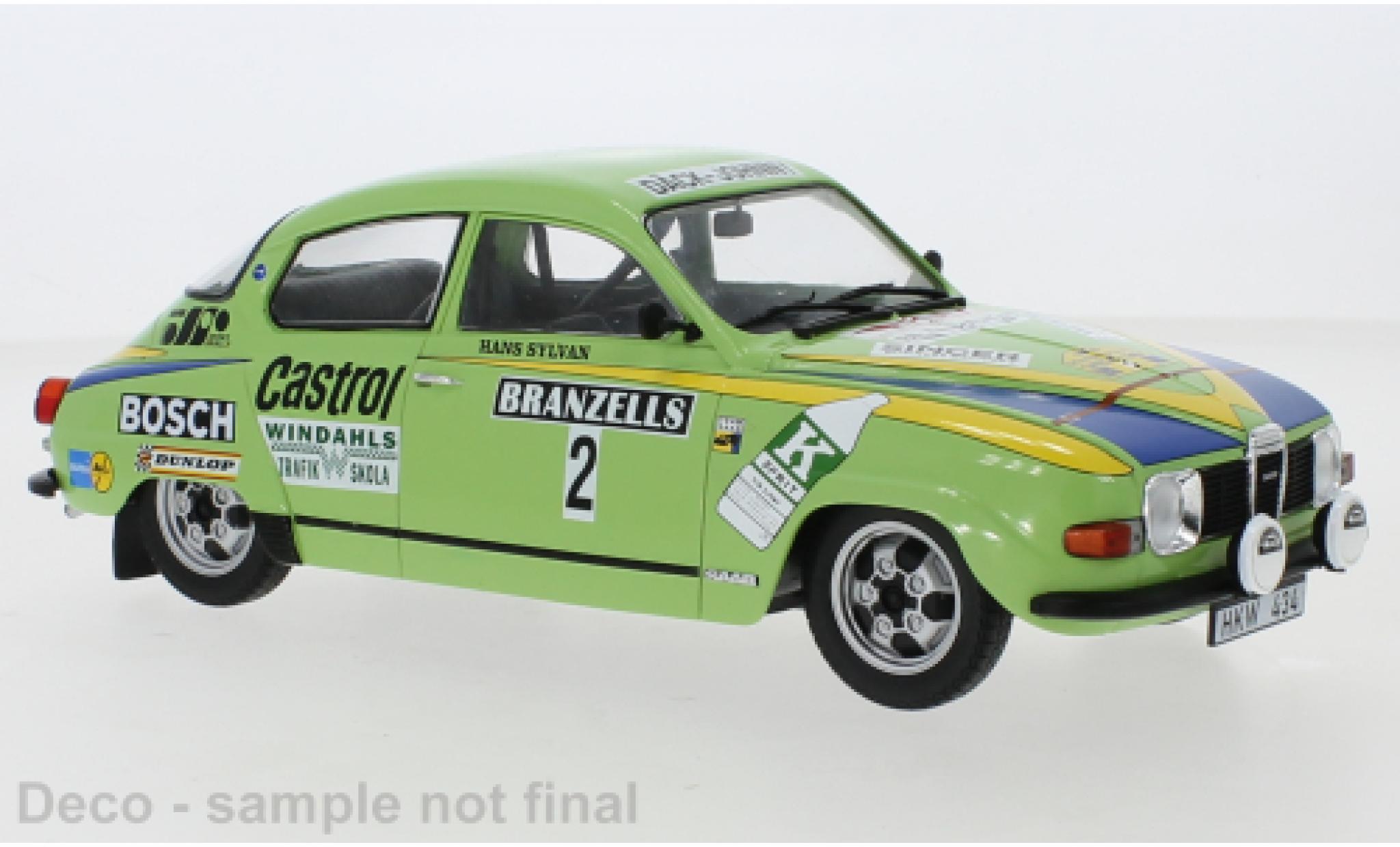 Saab 96 1/18 IXO V4 No.2 Rallye WM Rallye Schweden 1976 modelauto