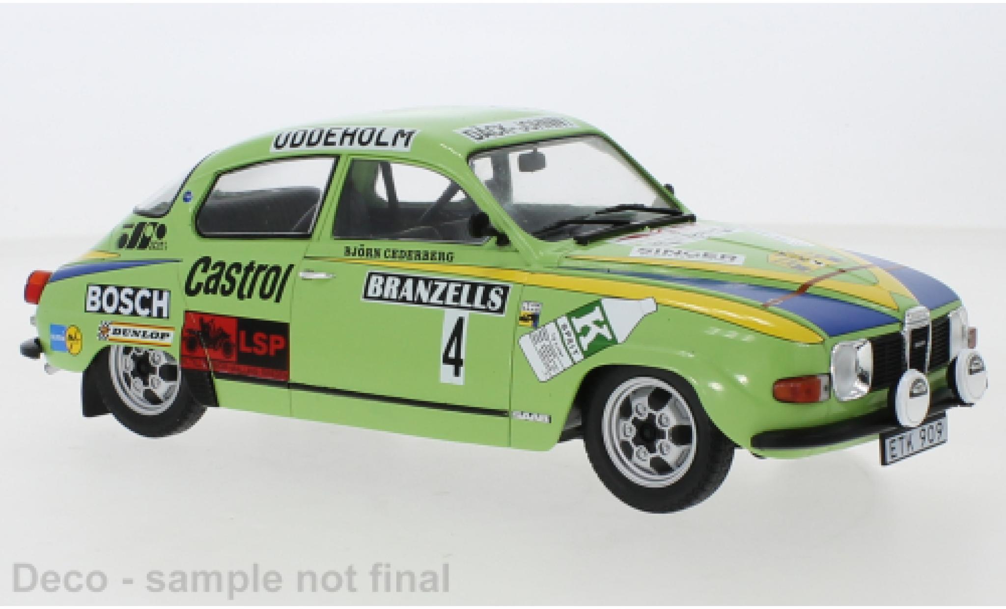 Saab 96 1/18 IXO V4 No.4 Rallye WM Rallye Schweden 1976 modelauto