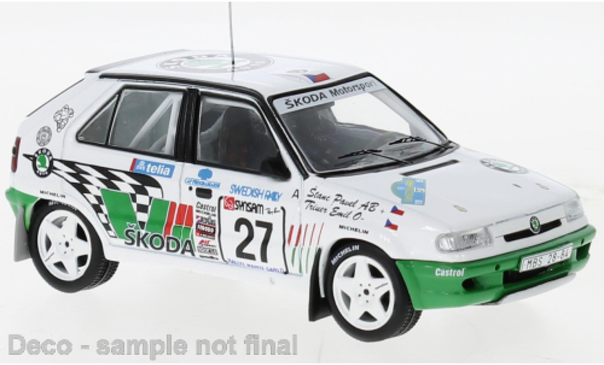 Skoda Felicia 1/43 IXO Kit Car No.27 Rallye WM Rally Schweden 1995 modelauto