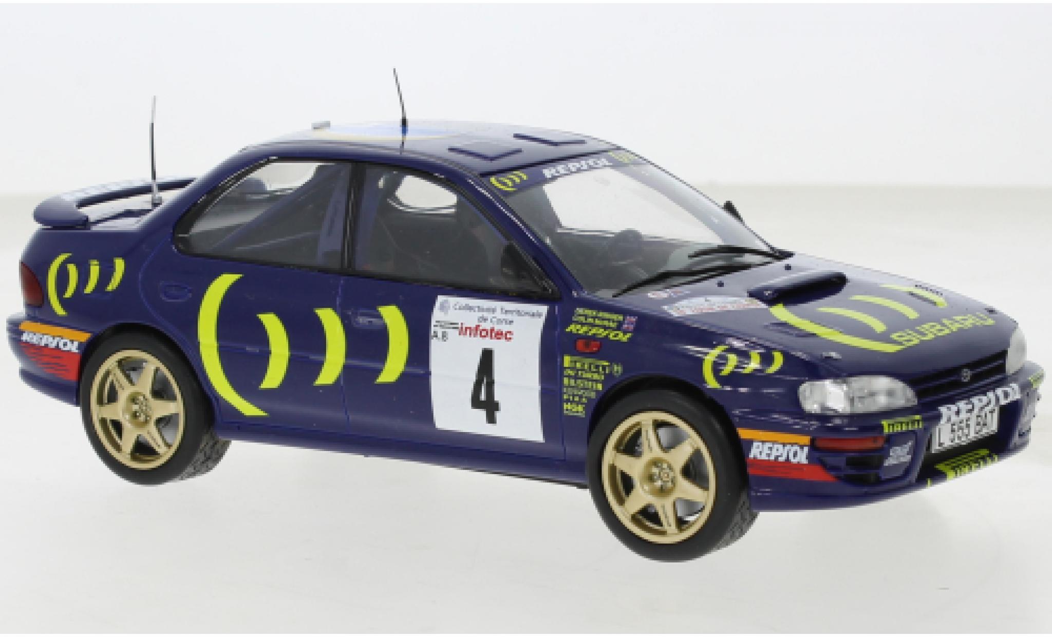 Subaru Impreza 1/24 IXO 555 No.4 WRC Rallye Tour de Corse 1995 modelauto