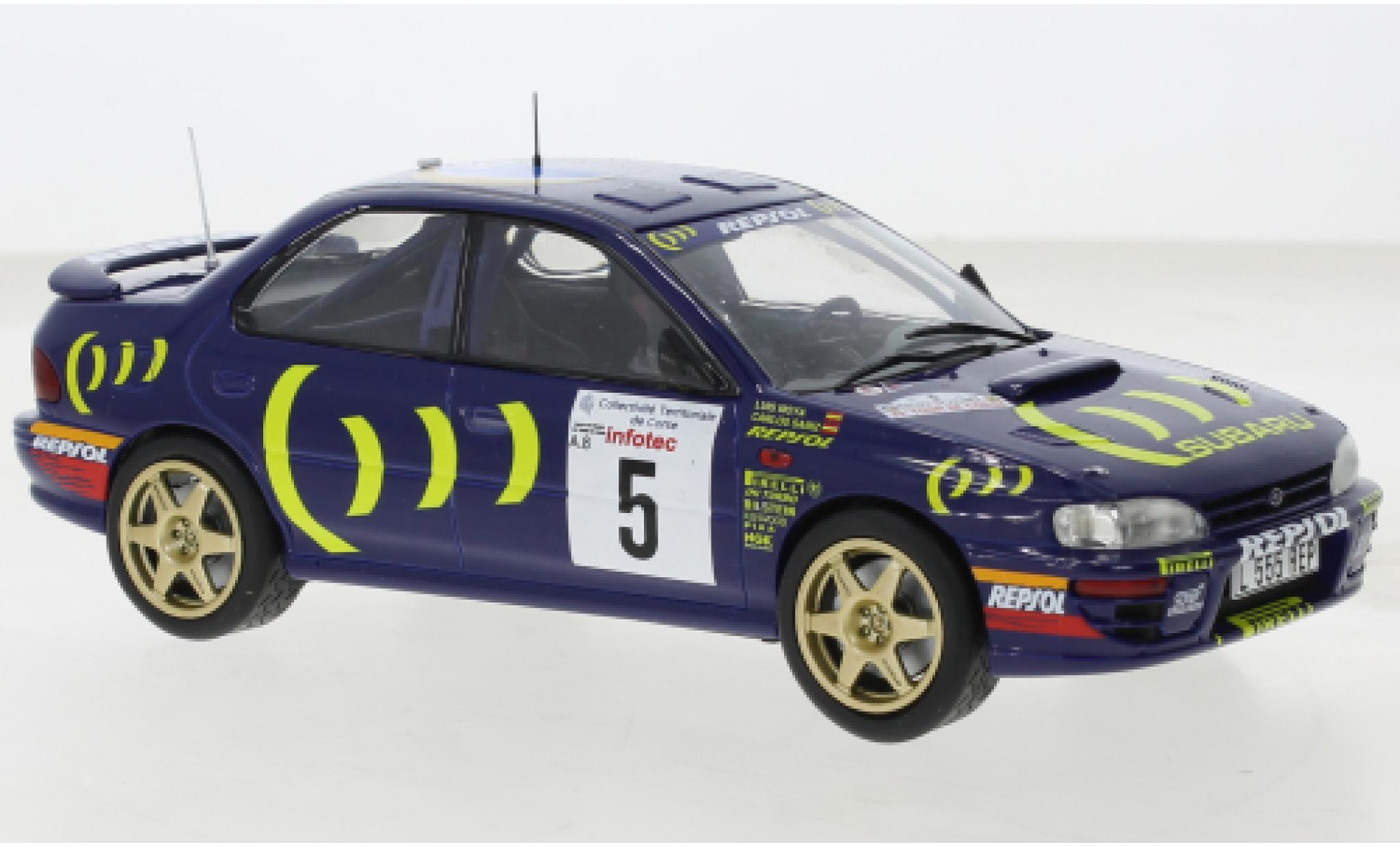 Subaru Impreza 1/24 IXO 555 No.5 WRC Rallye Tour de Corse 1995 modelauto