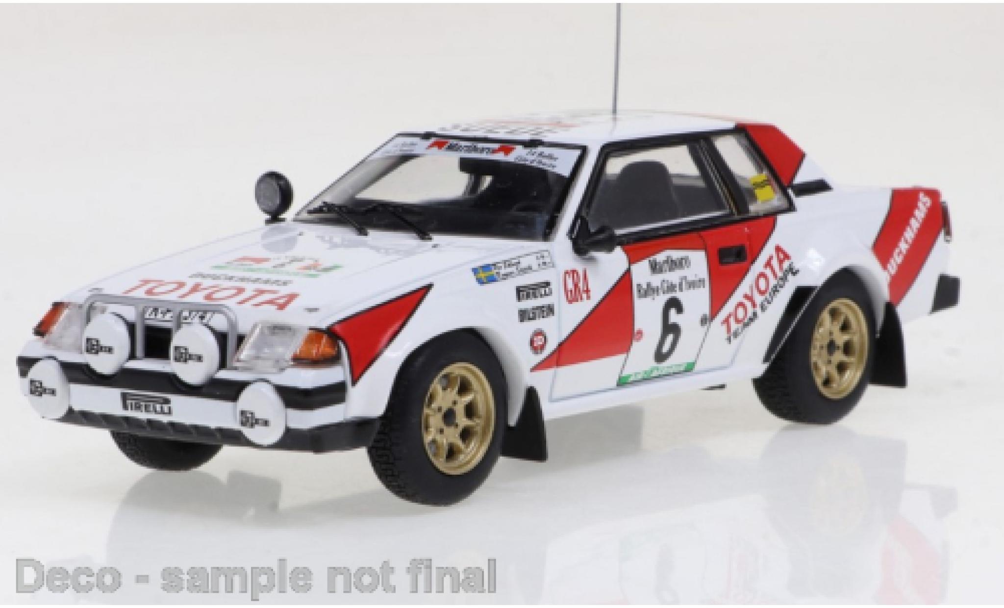 Toyota Celica 1/43 IXO 2000GT No.6 Rallye Cote d Ivoire 1982 modelauto