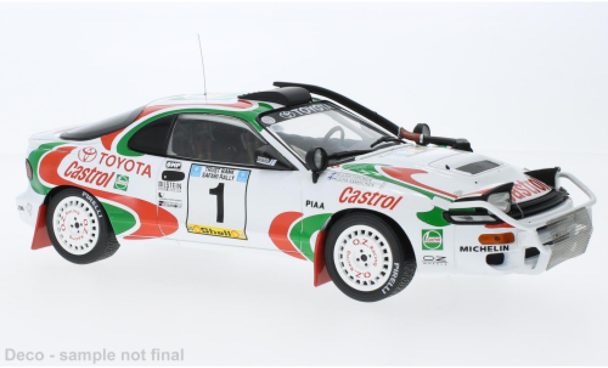 Toyota Celica 1/18 IXO Turbo 4WD (ST185) No.1 Safari Rally 1993 modelauto