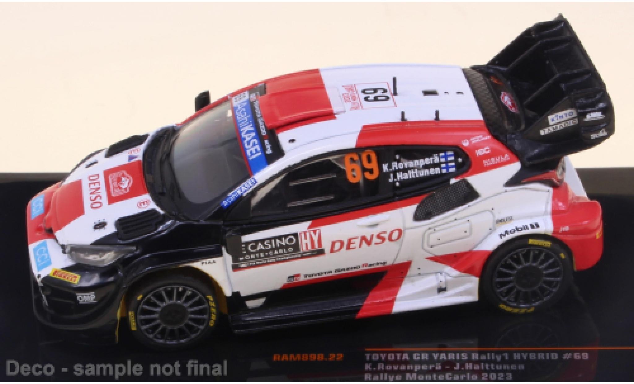 Toyota Yaris 1/43 IXO No.69 WRC1 Rally Su&egrave;de 2023 modelauto