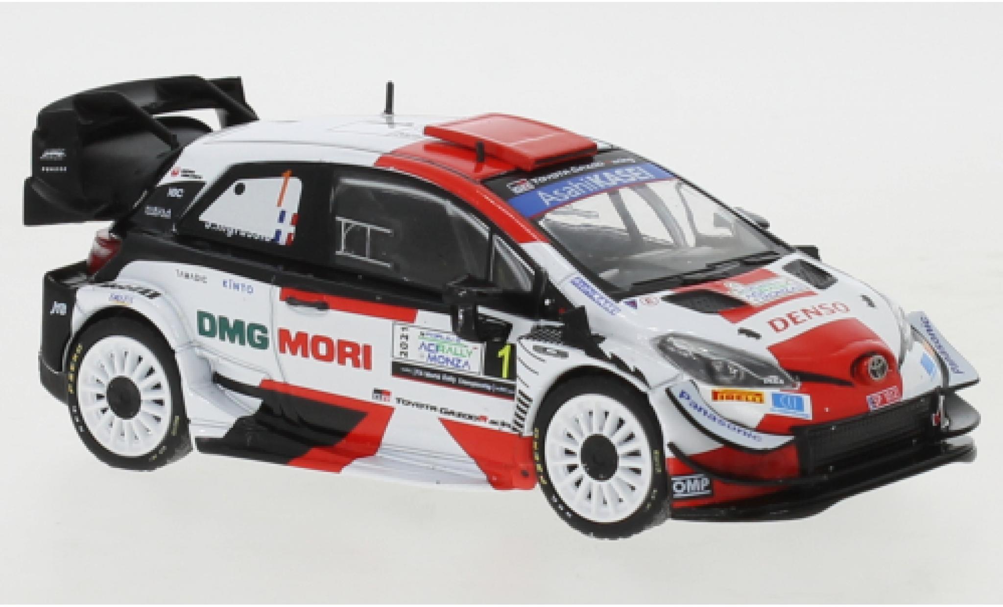 Toyota Yaris 1/43 IXO WRC No.1 Gazoo Racing DMG MORI Rallye WM Rally Monza 2021 modelauto