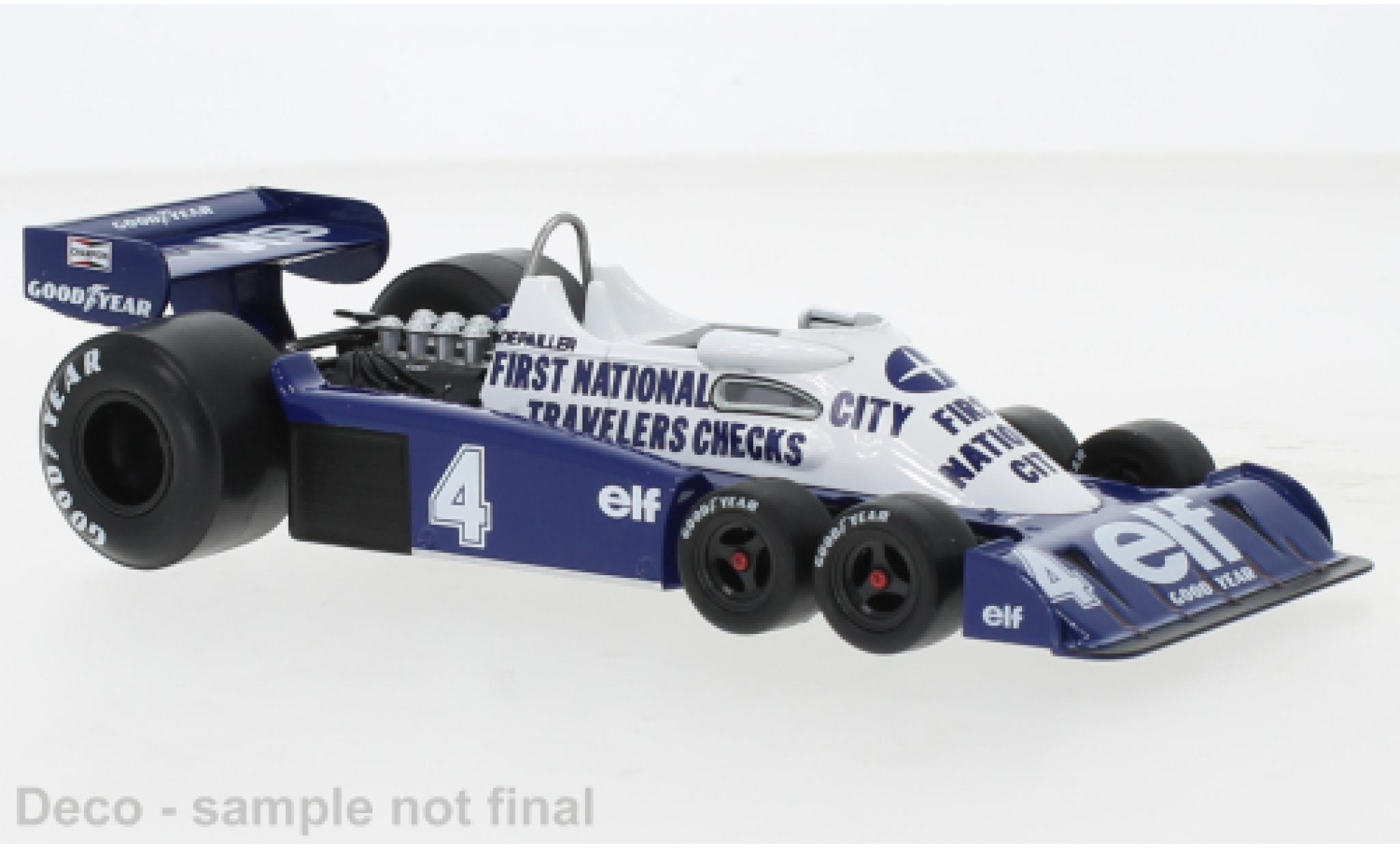 Tyrrell P34 1/24 IXO No.4 Formel 1 GP Belgien 1977 modelauto
