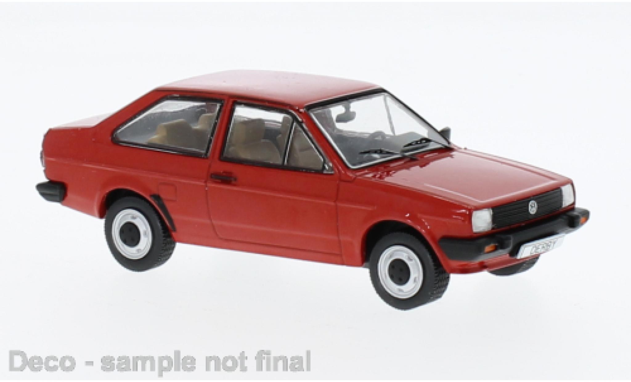 Volkswagen Derby 1/43 IXO MK II rood 1981 modelauto