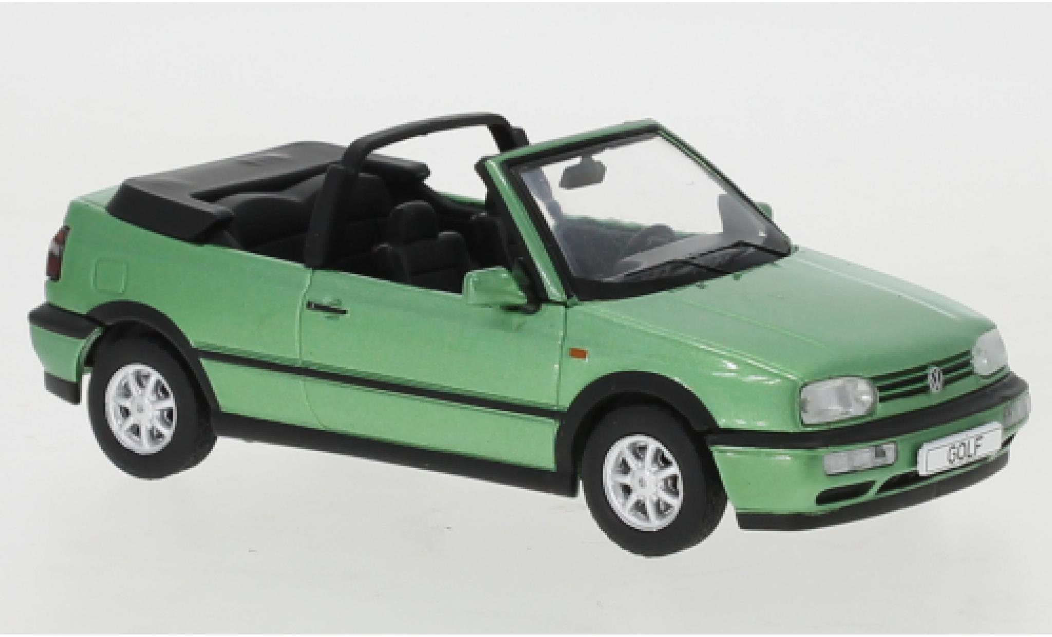 Volkswagen Golf 1/43 IXO III cabriolet metallic groen 1993 modelauto