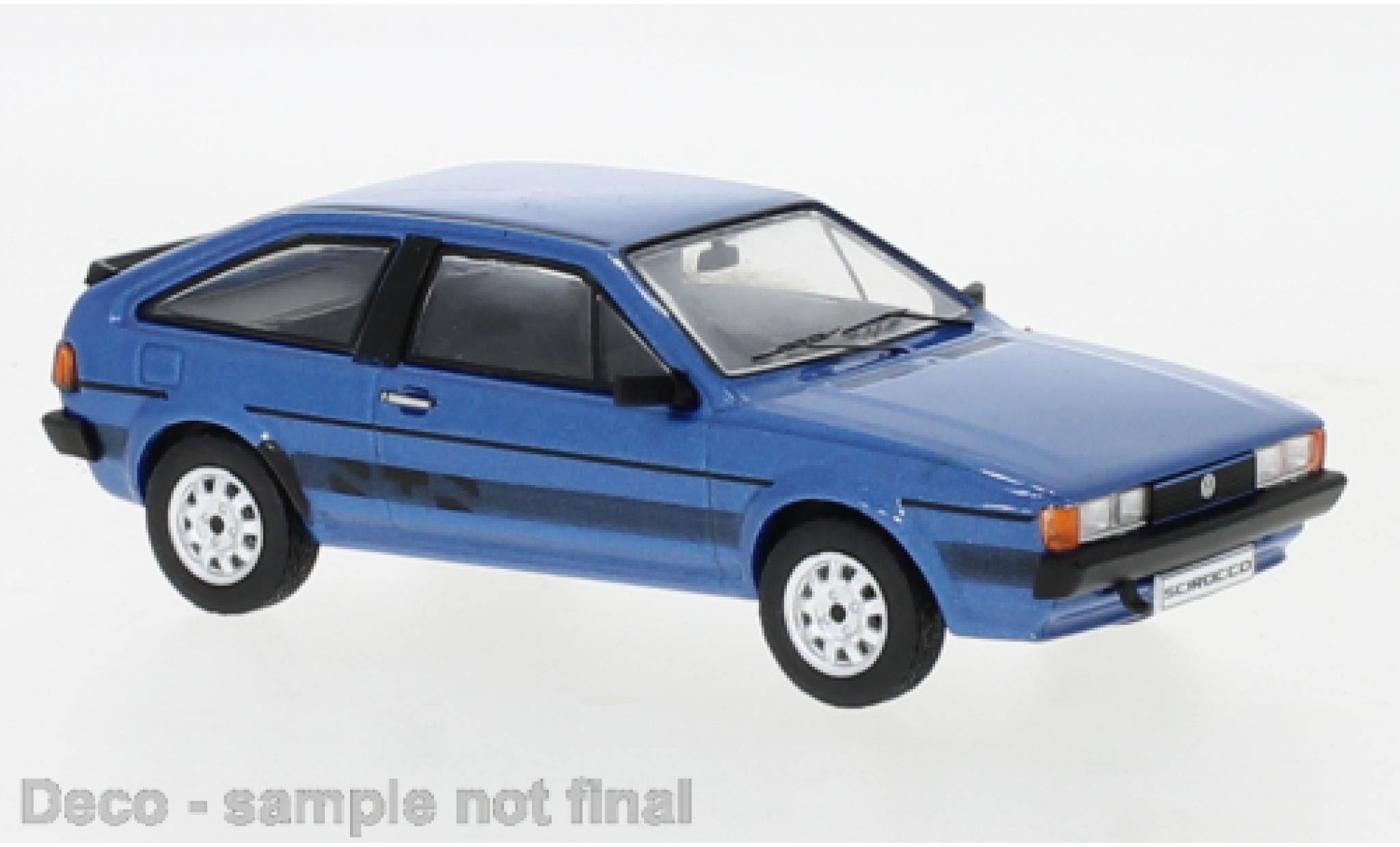 Volkswagen Scirocco 1/43 IXO II GTS blauw 1982 modelauto
