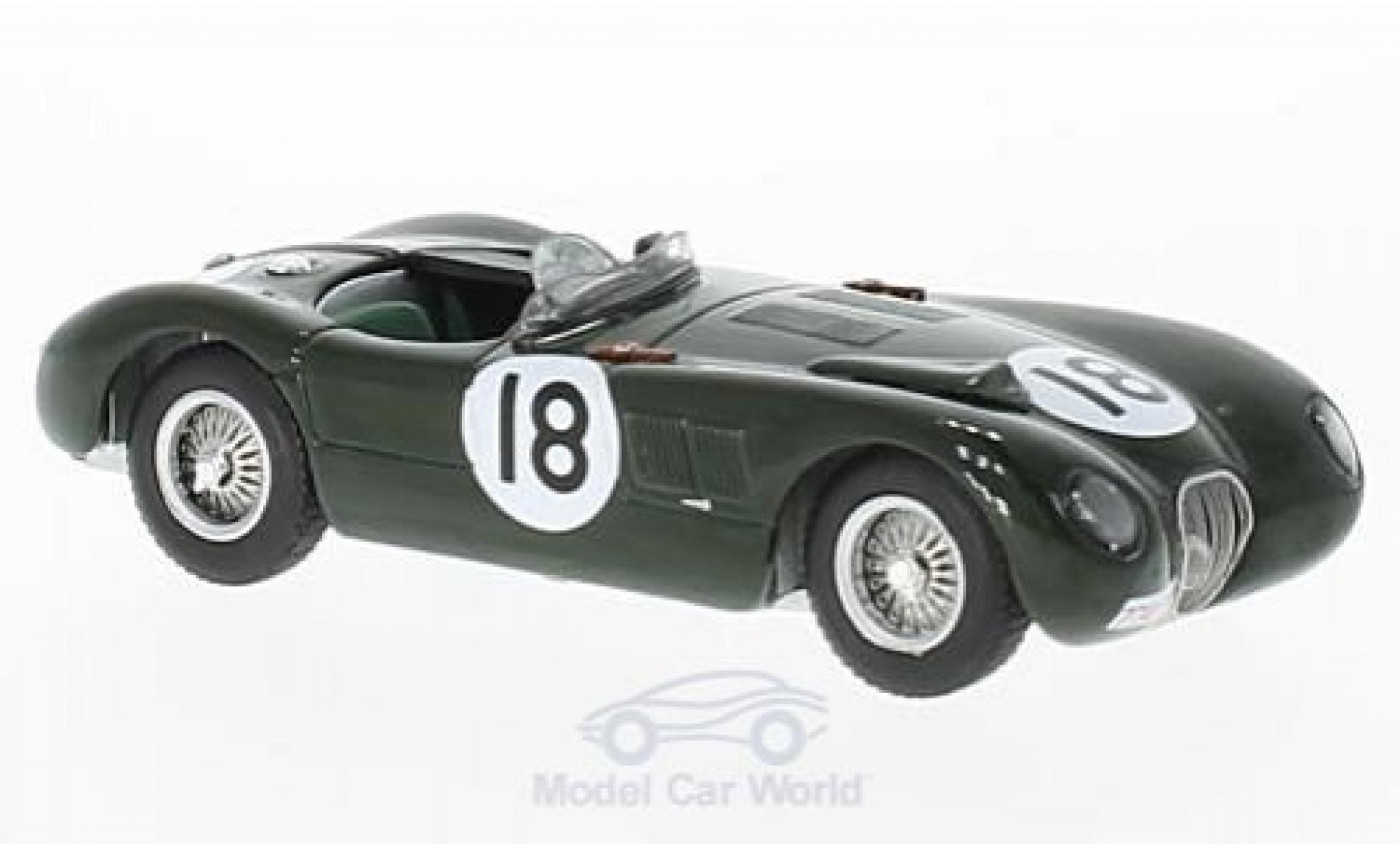 Jaguar XK 8 1/43 IXO 120C RHD No.18 24h Le Mans 1953 T.Bolt/D.Hamilton modelauto