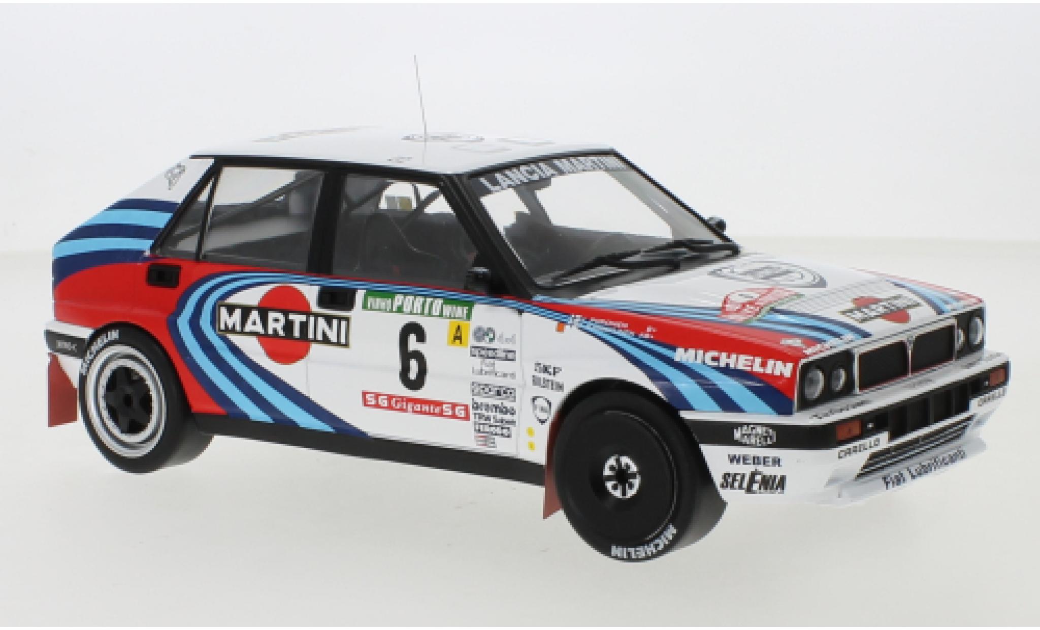 Lancia Delta 1/18 IXO Integrale 16V No.6 Martini Martini Rallye WM Rally Portugal 1990 J.Kankkunen/J.Piironen modelauto
