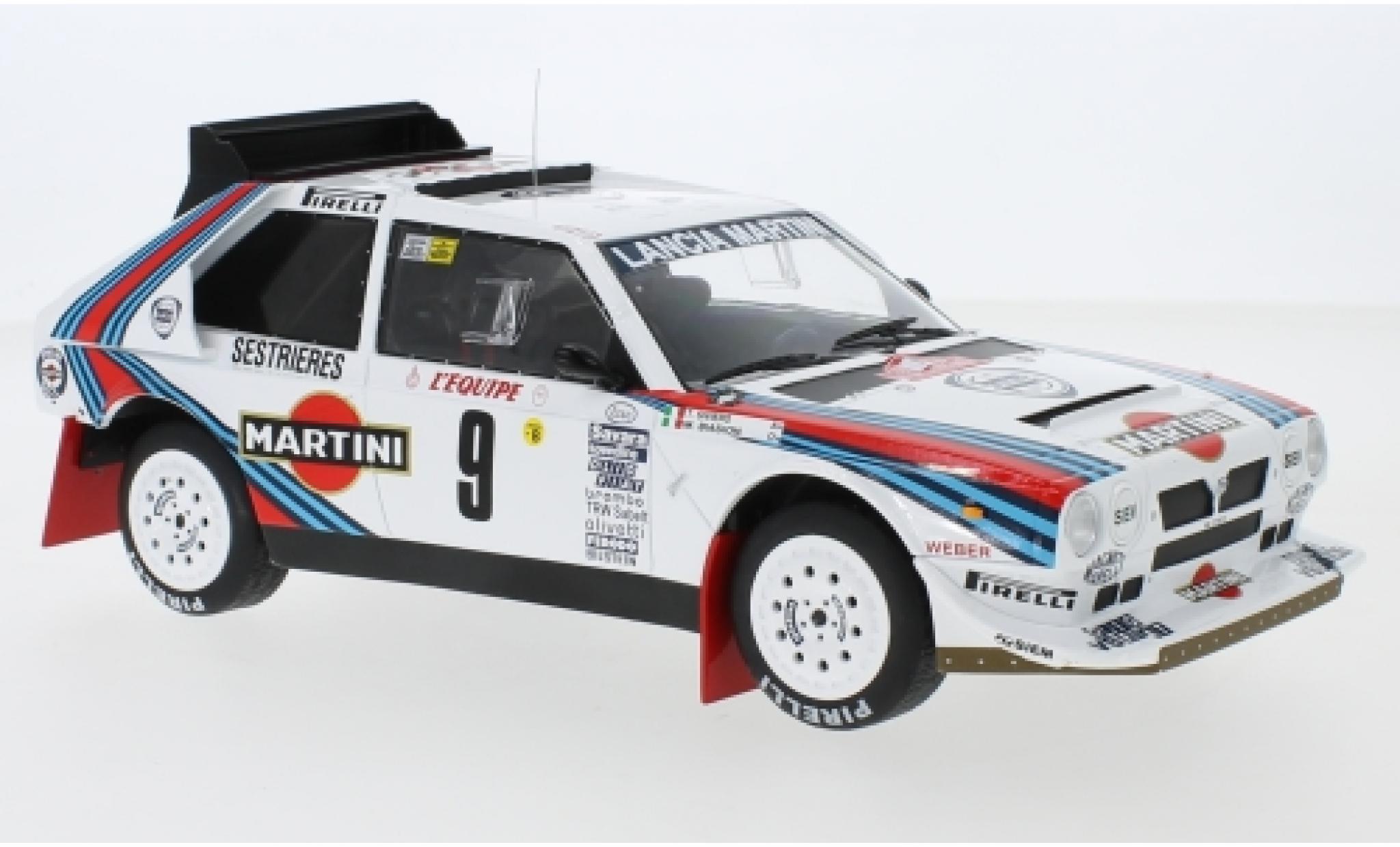 Lancia Delta 1/18 IXO S4 No.9 Martini Racing Martini Rally Monte Carlo 1986 M.Biasion/T.Siviero modelauto