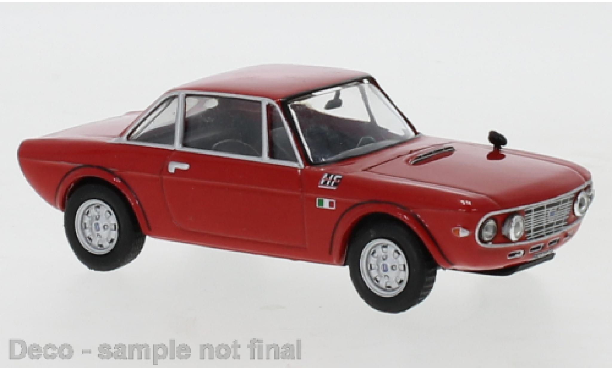 Lancia Fulvia 1/43 IXO Coupe 1.6 HF rood 1969 modelauto