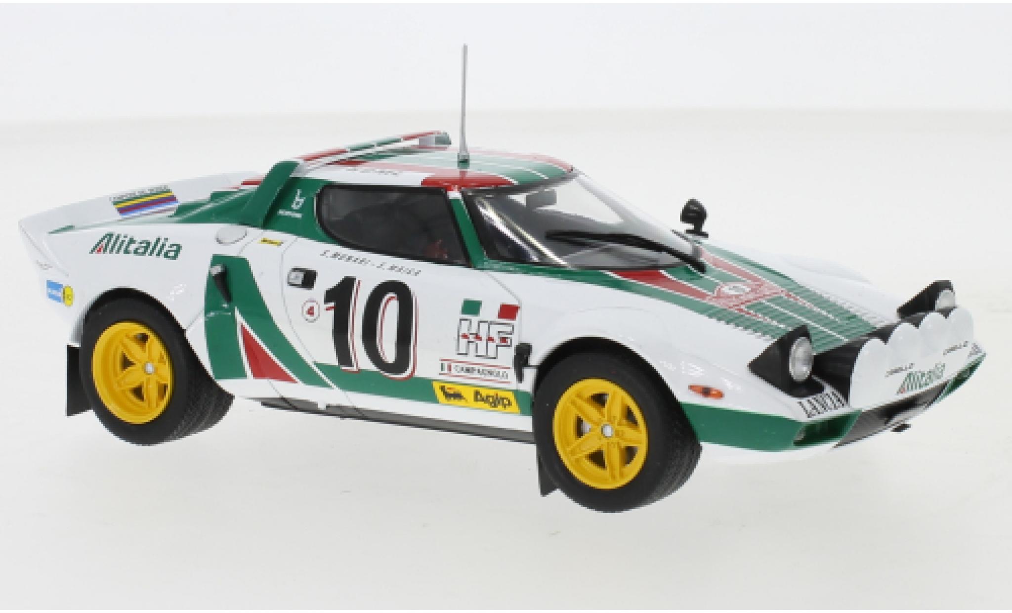 Lancia Stratos 1/24 IXO HF No.10 Rallye Monte-Carlo 1976 S.Munari/S.Maiga modelauto