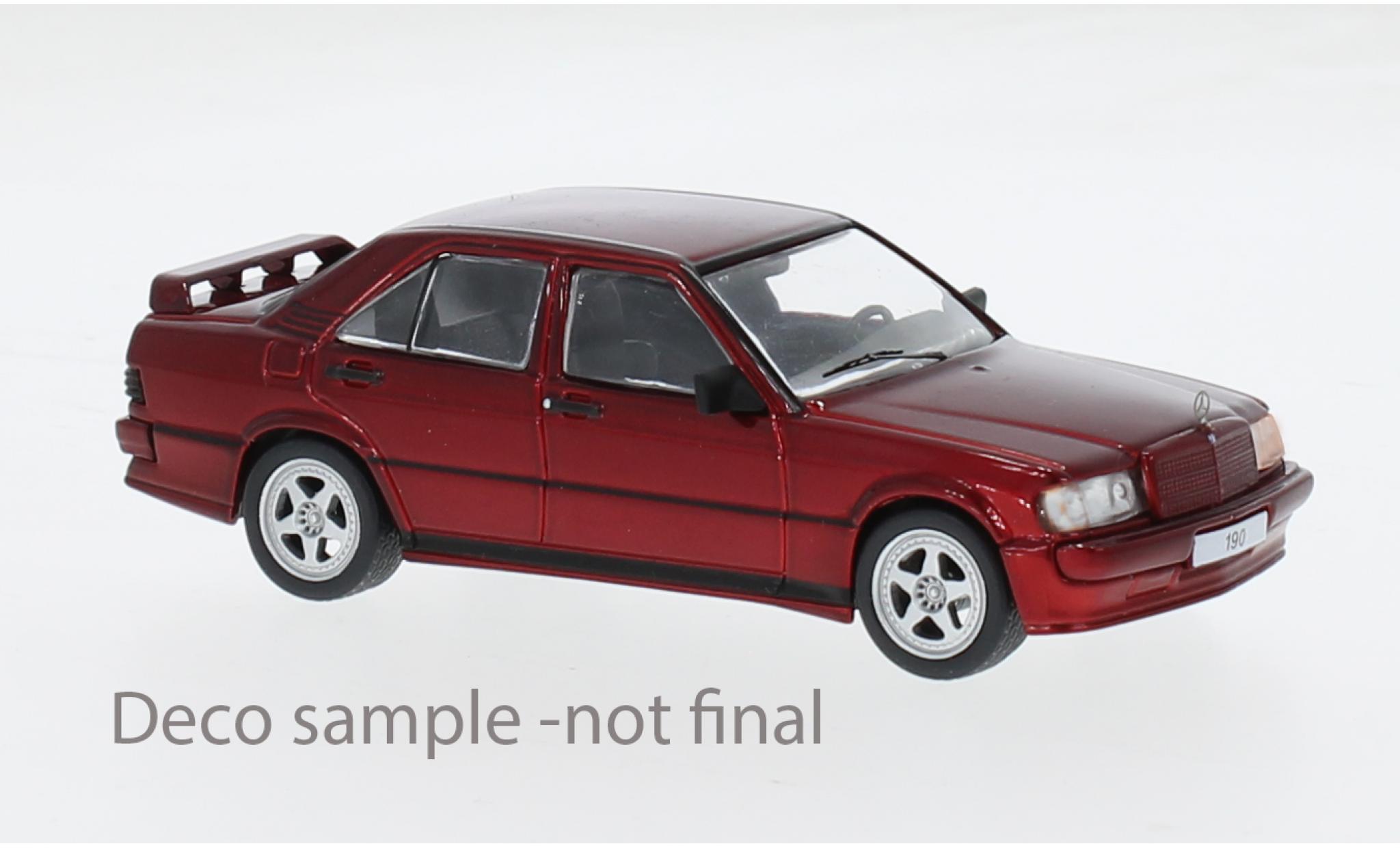 Mercedes 190 1/43 IXO E 2.3 16V 'custom' metallic rood 1984 1:43 modelauto