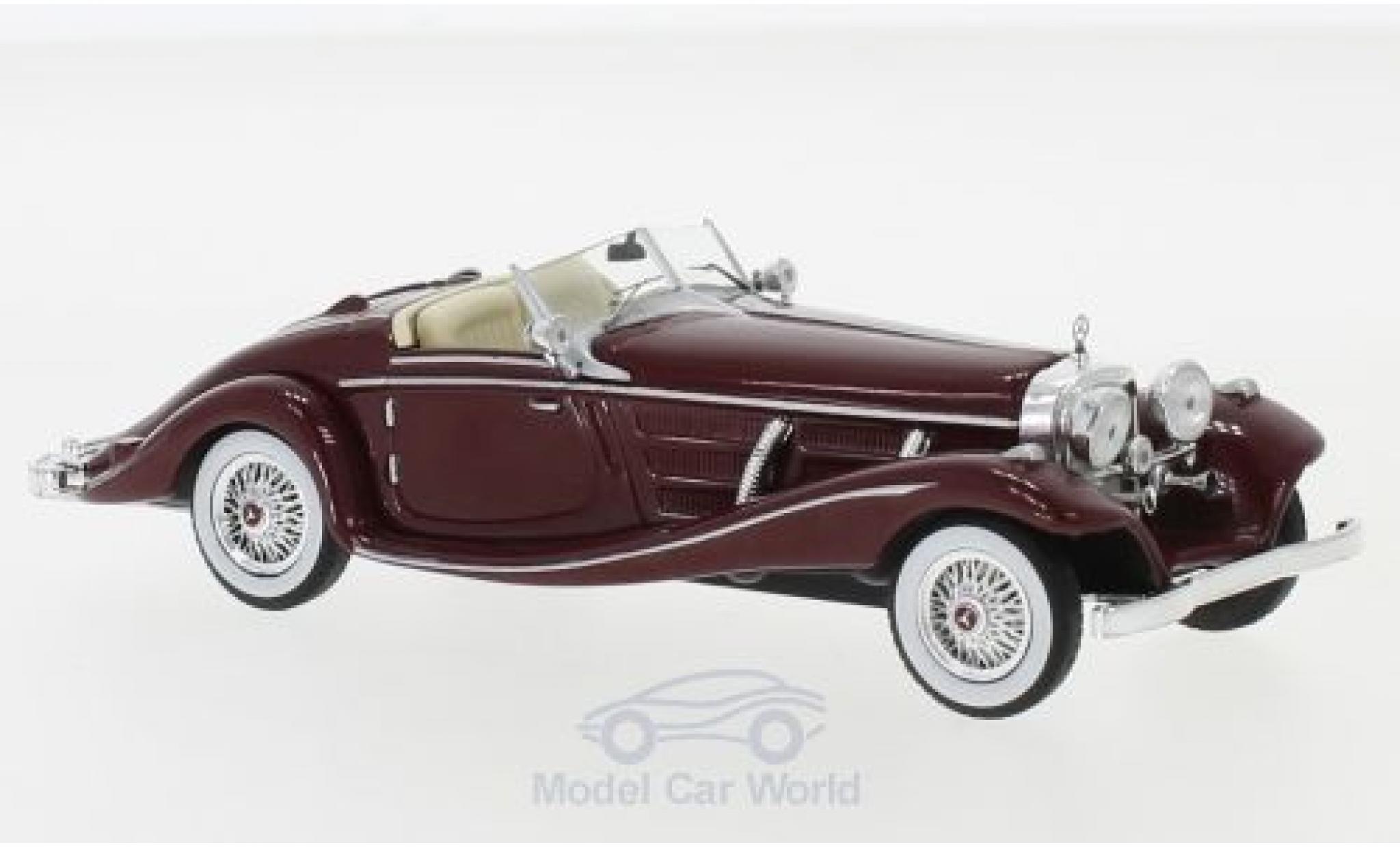 Mercedes 540 1/43 IXO K Spezial Roadster (W29) rood 1936 modelauto