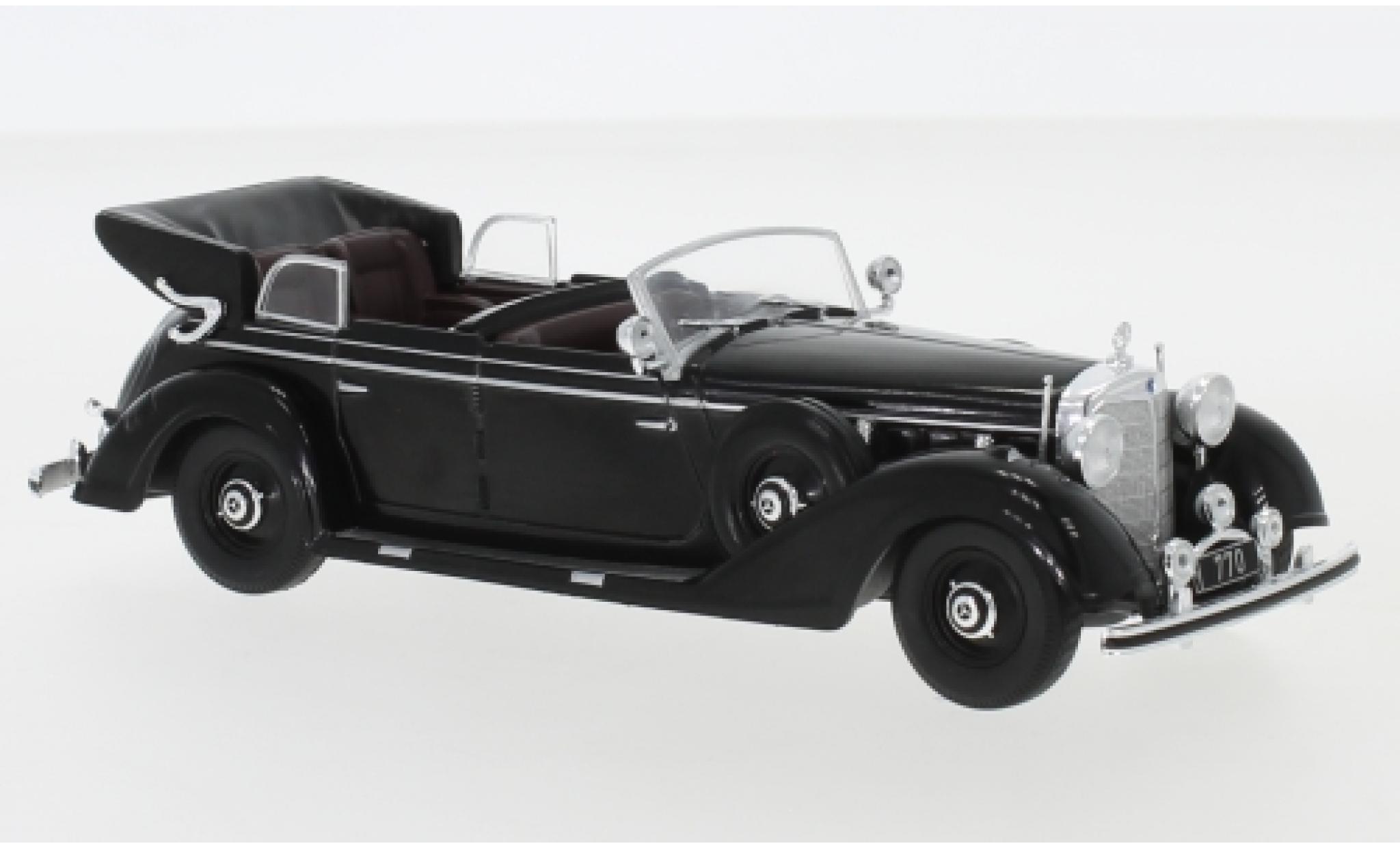 Mercedes 770 1/43 IXO K Cabriolet zwart 1938 modelauto