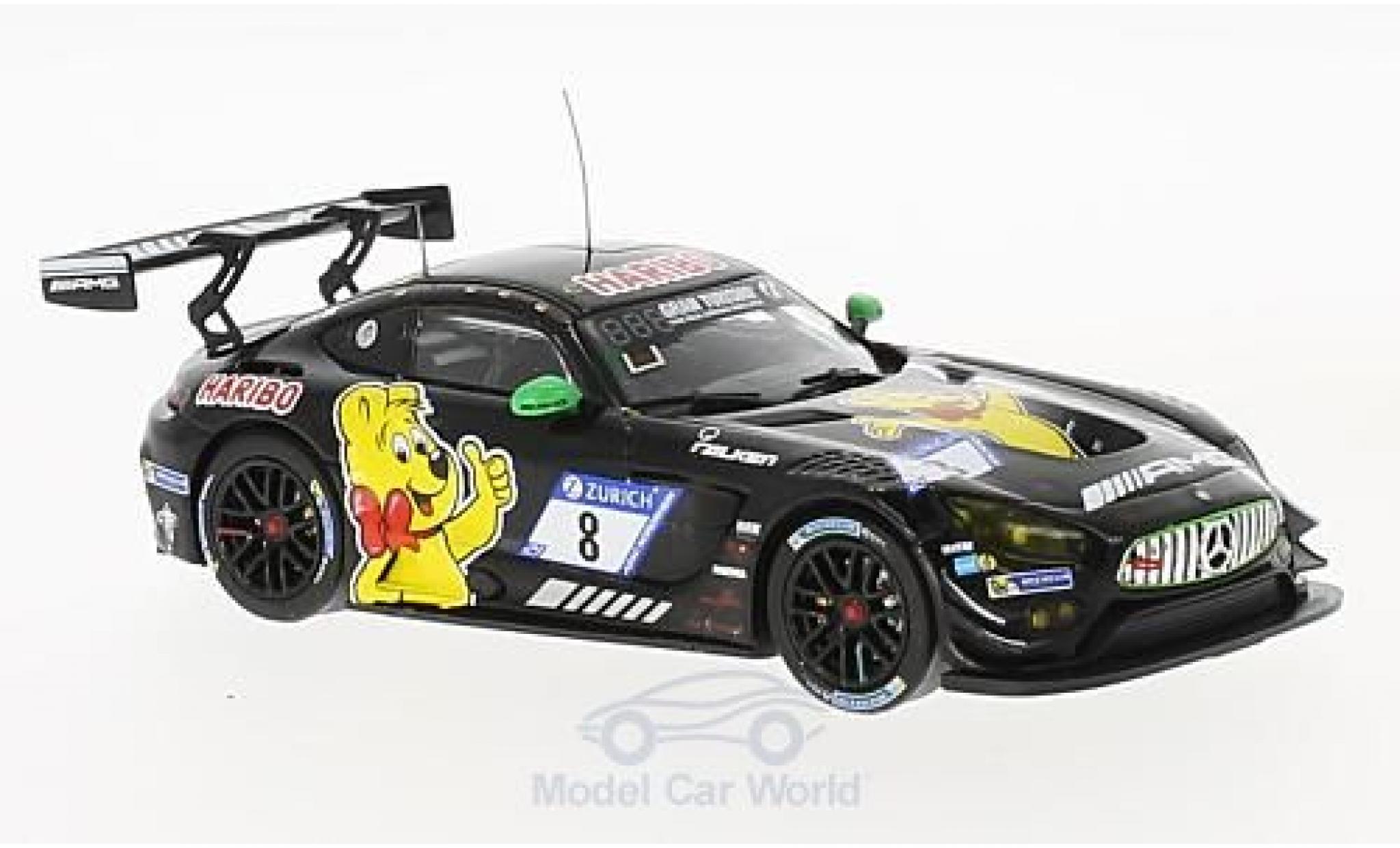 Mercedes AMG GT 1/43 IXO 3 No.8 Haribo 24h N&uuml;rburgring 2017 R.van der Zande/M.G&ouml;tz/L.D.Arnold/U.Alzen modelauto