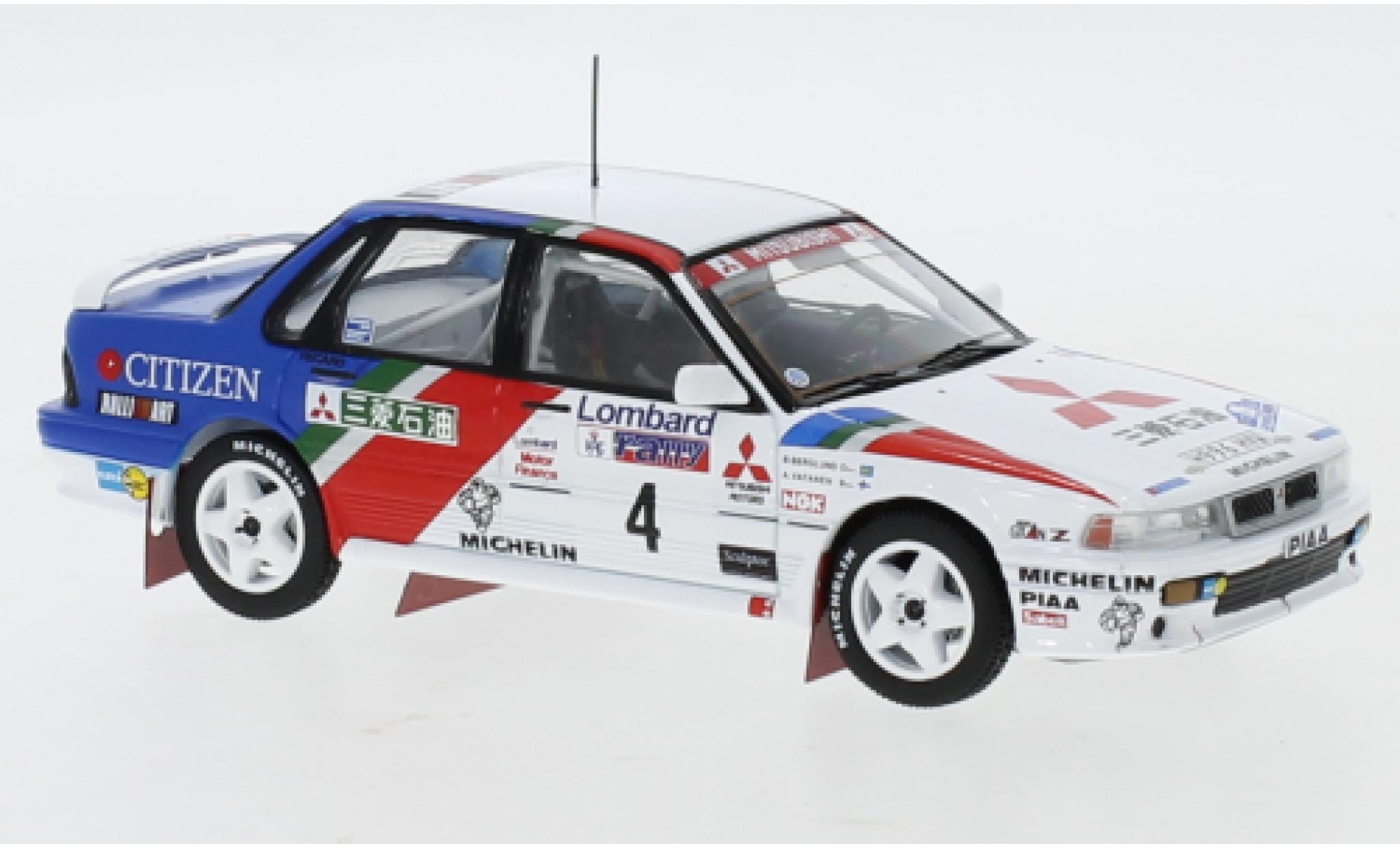 Mitsubishi Galant 1/43 IXO VR-4 No.4 Ralliart Europe RAC Rally 1990 A.Vatanen/B.Berglund modelauto