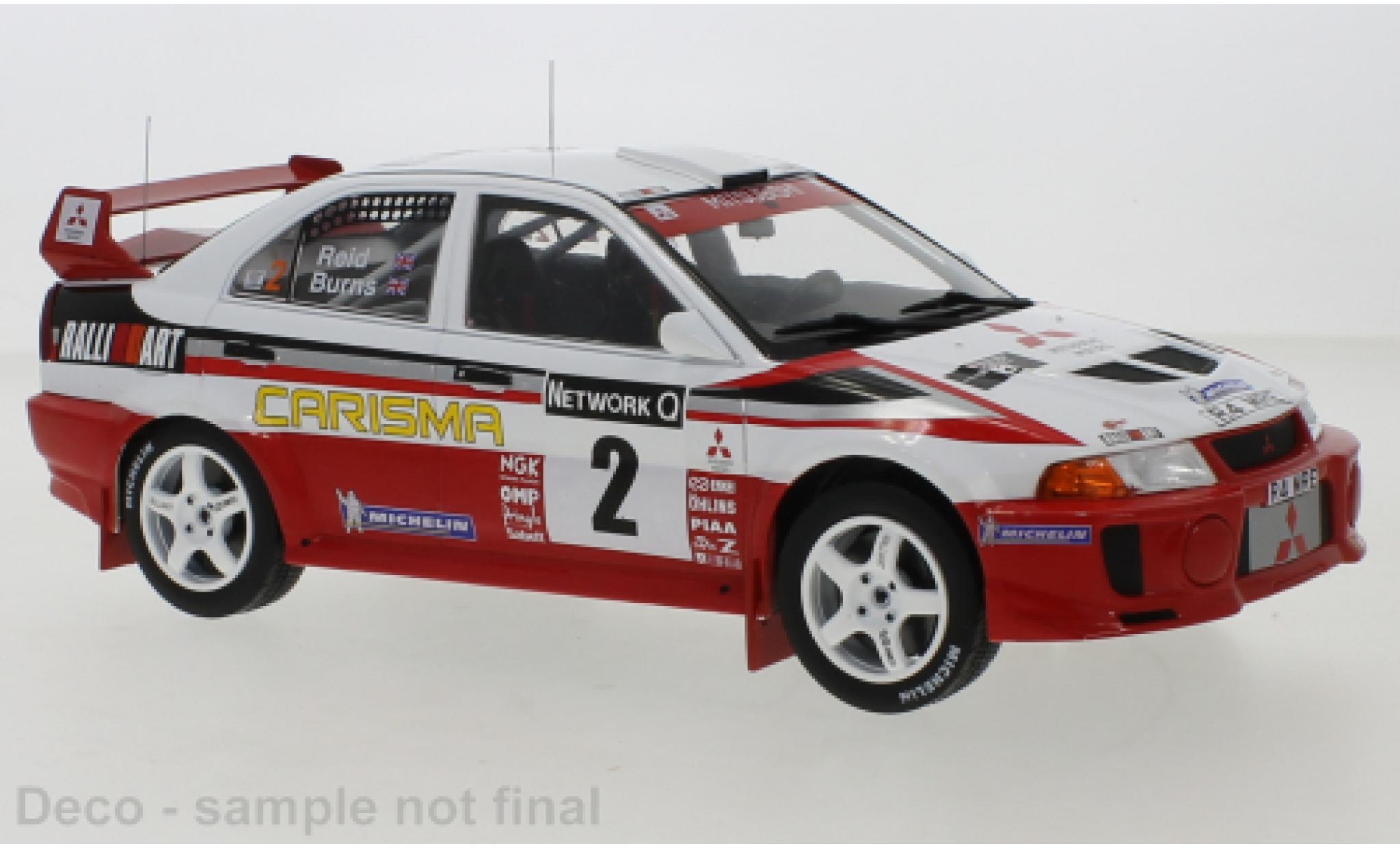 Mitsubishi Lancer 1/18 IXO RS Evolution V No.2 RAC Rally 1998 R.Burns/R.Reid modelauto