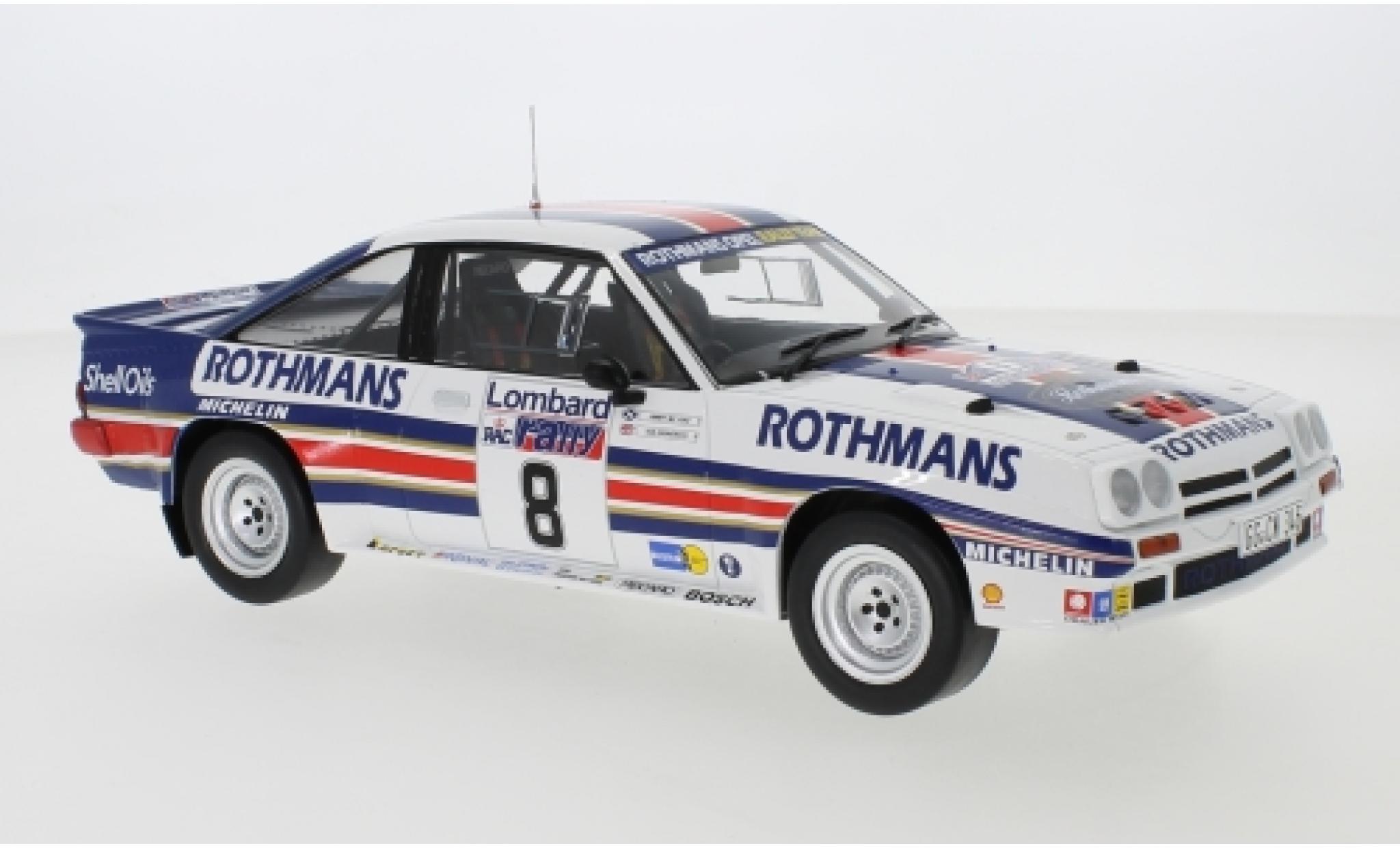 Opel Manta 1/18 IXO 400 No.8 Rothmans Rally Team Rothmans Rallye WM RAC Rallye 1983 J.McRae/I.Grindrod modelauto