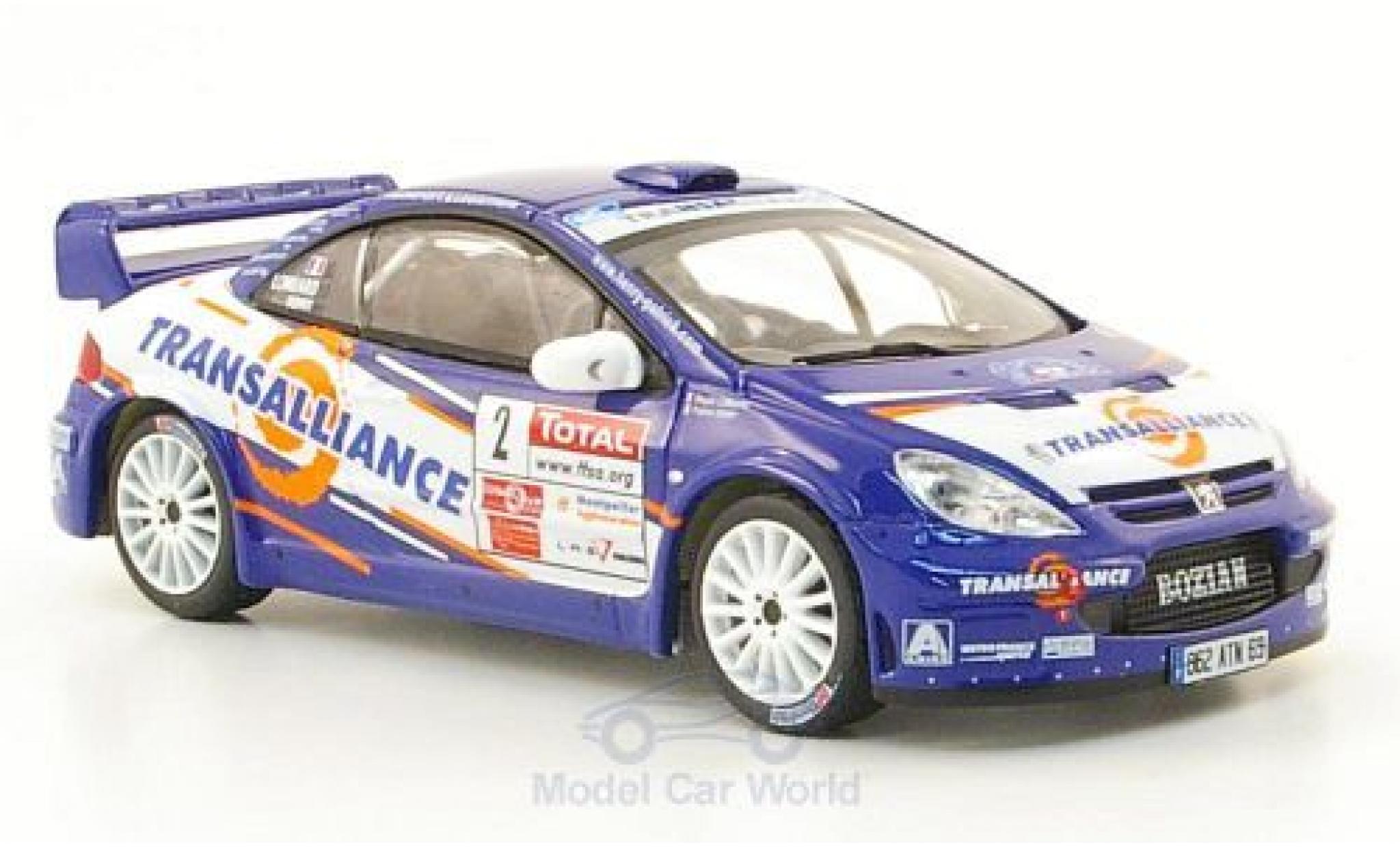 Peugeot 307 WRC 1/43 IXO WRC No.2 Transalliance Rally Cevennes 2007 P.Henry/M.Lombard modelauto