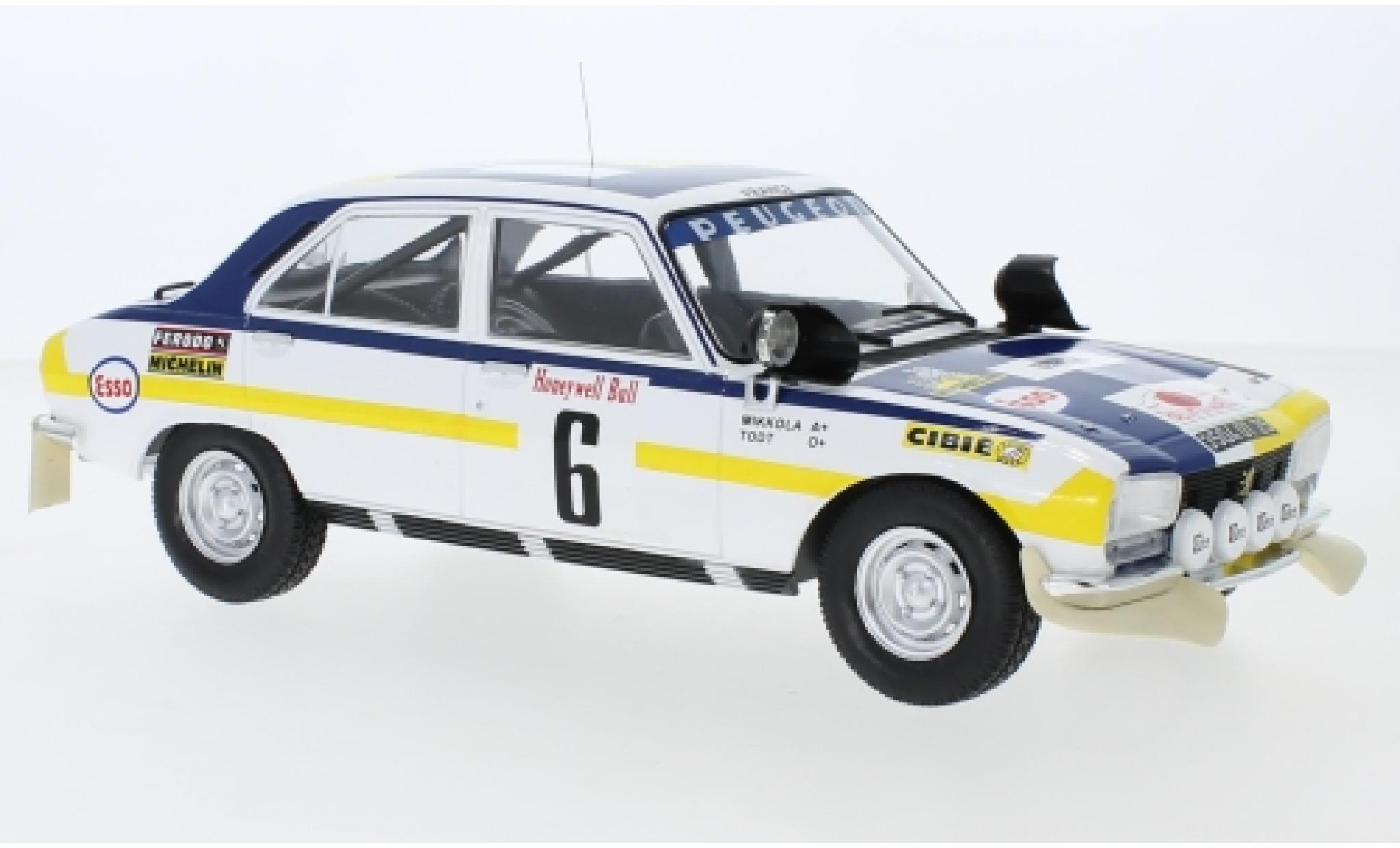 Peugeot 504 1/18 IXO Ti No.6 Rallye Marokko 1975 H.Mikkola/J.Todt modelauto