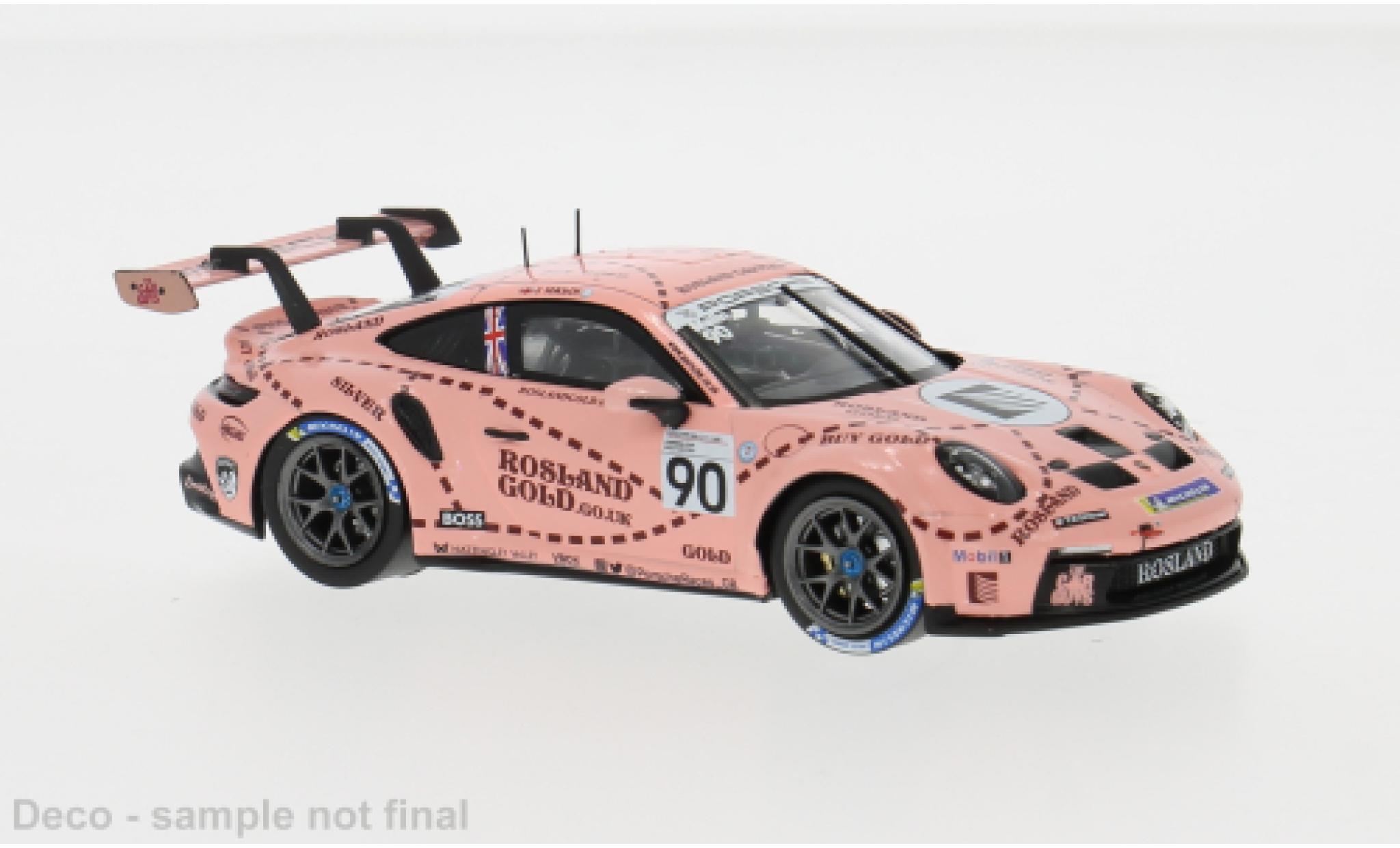Porsche 992 GT3 1/43 IXO 911 Cup  Cup Brands Hatch 2023 #90 1:43 modelauto