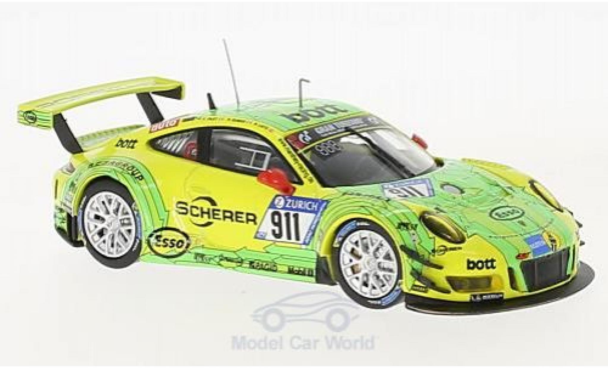 Porsche 991 GT3 R 1/43 IXO 911 GT3 R No.911 24h N&uuml;rburgring 2017 R.Dumas/R.Lietz/P.Pilet modelauto