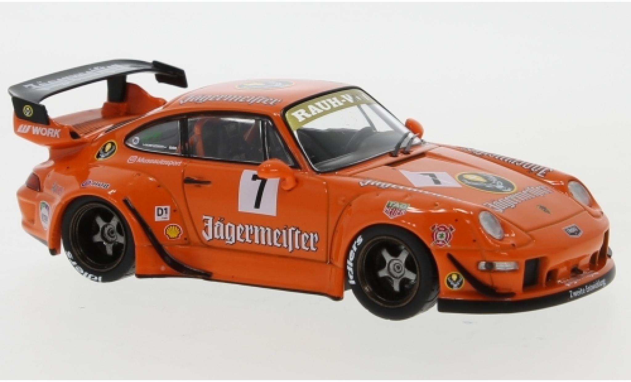 Porsche 993 RWB 1/43 IXO 911 RWB () J&auml;germeister No.7 RAUH-Welt modelauto