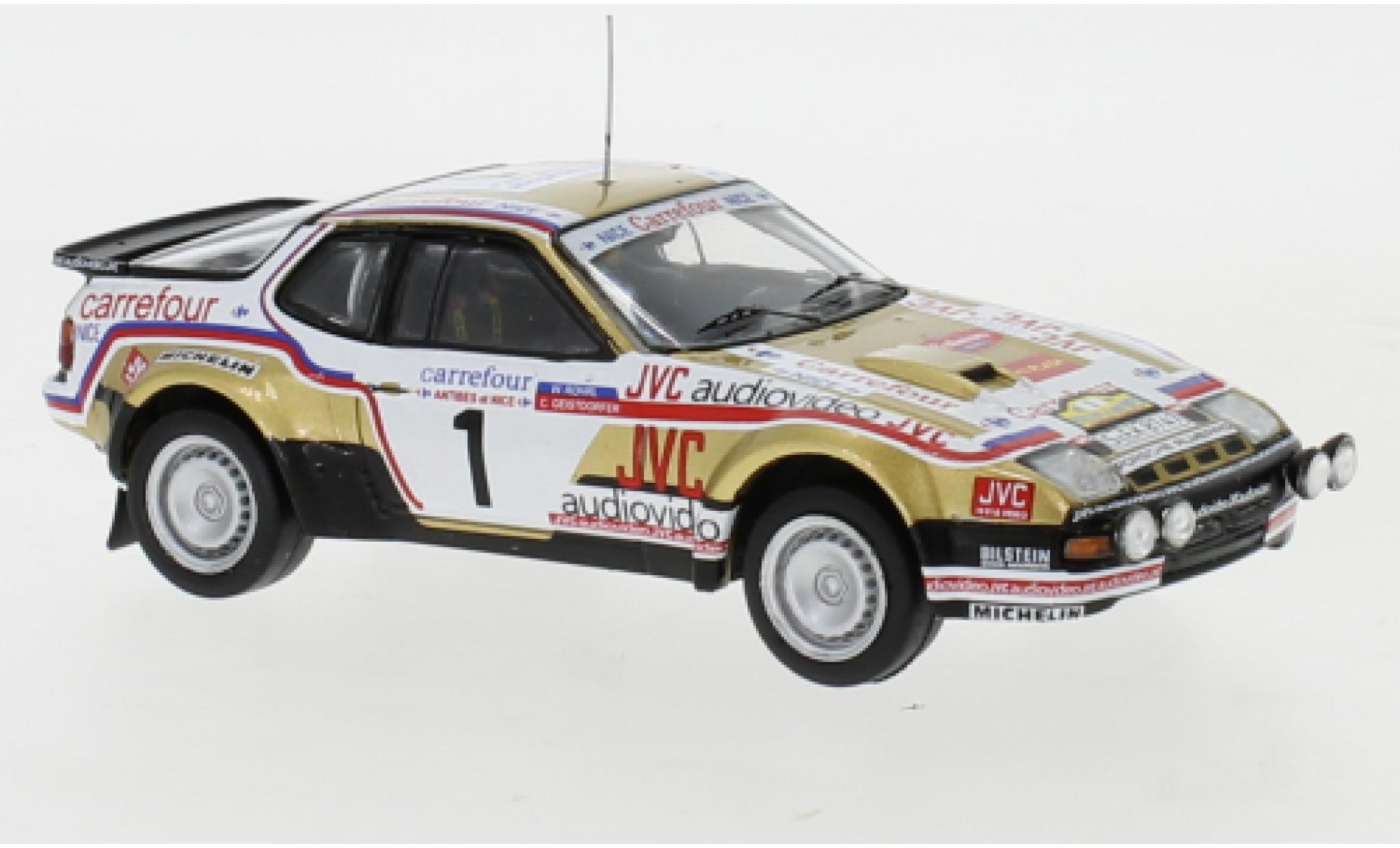 Porsche 924 1/43 IXO Carrera GTS No.1 Carrefour Rallye Antibes 1981 W.R&ouml;hrl/C.Geistd&ouml;rfer modelauto