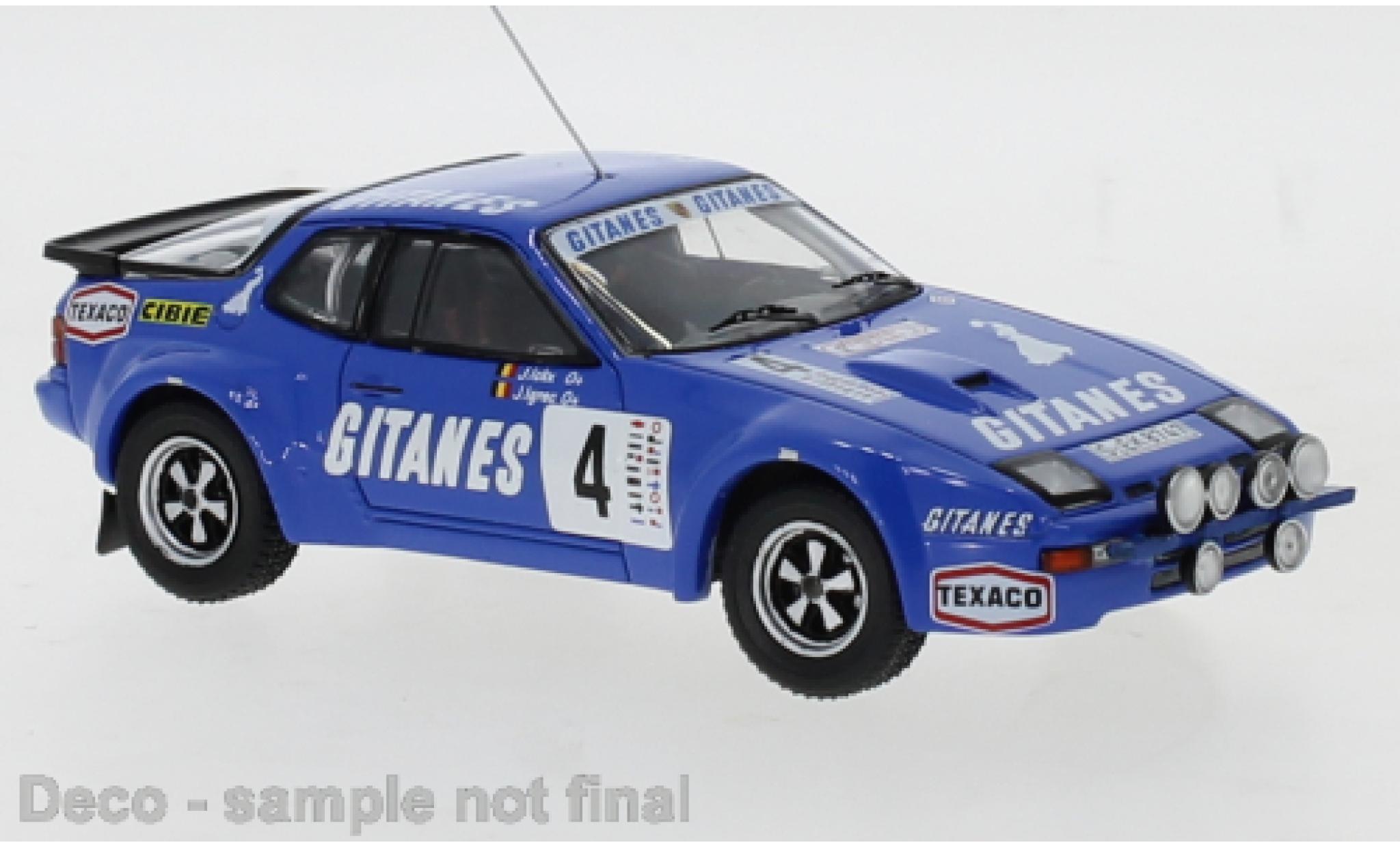 Porsche 924 1/43 IXO Carrera GTS No.4 Gitanes Boucles de Spa 1982 J.Ickx/J.Igrec modelauto