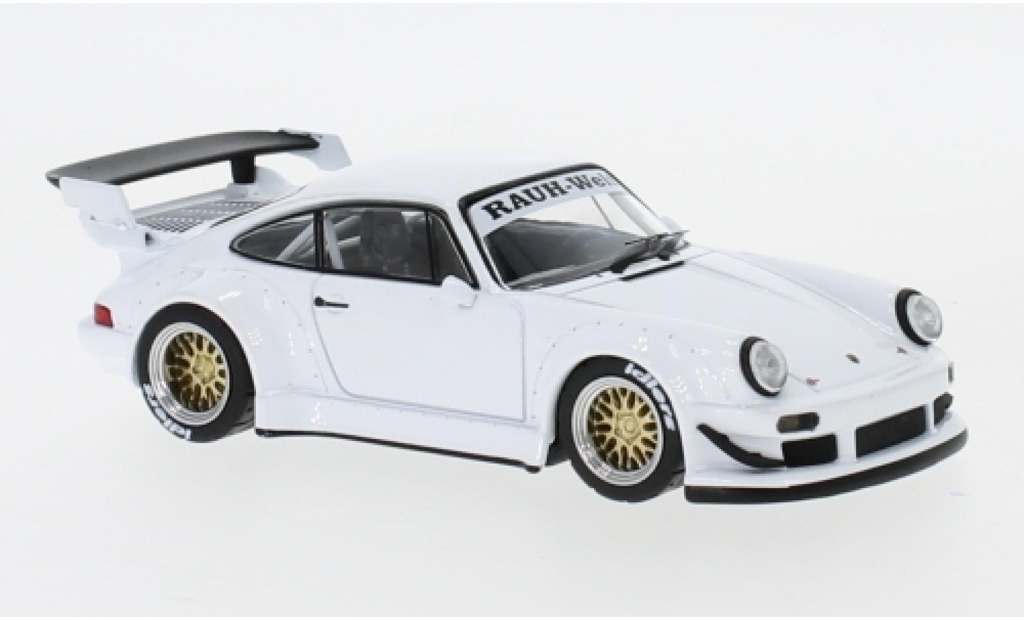 Porsche 930 RWB 1/43 IXO RWB wit modelauto