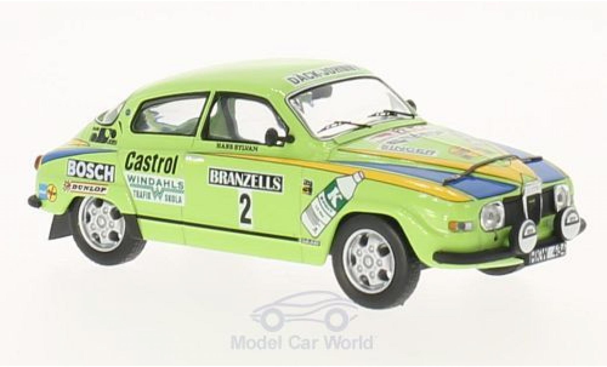 Saab 96 1/43 IXO V4 No.2 Rallye WM Rallye Schweden 1976 S.Blomqvist/H.Sylvan modelauto
