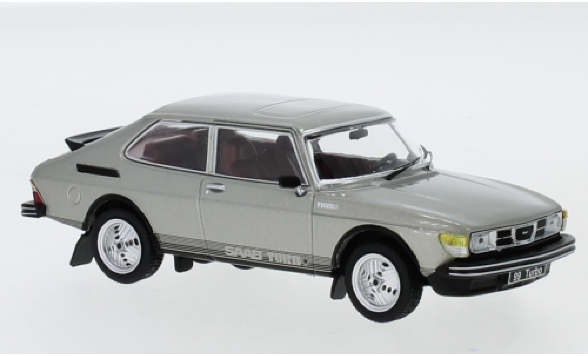 Saab 99 1/43 IXO Turbo Combi Coupe metallic grijs 1977 modelauto