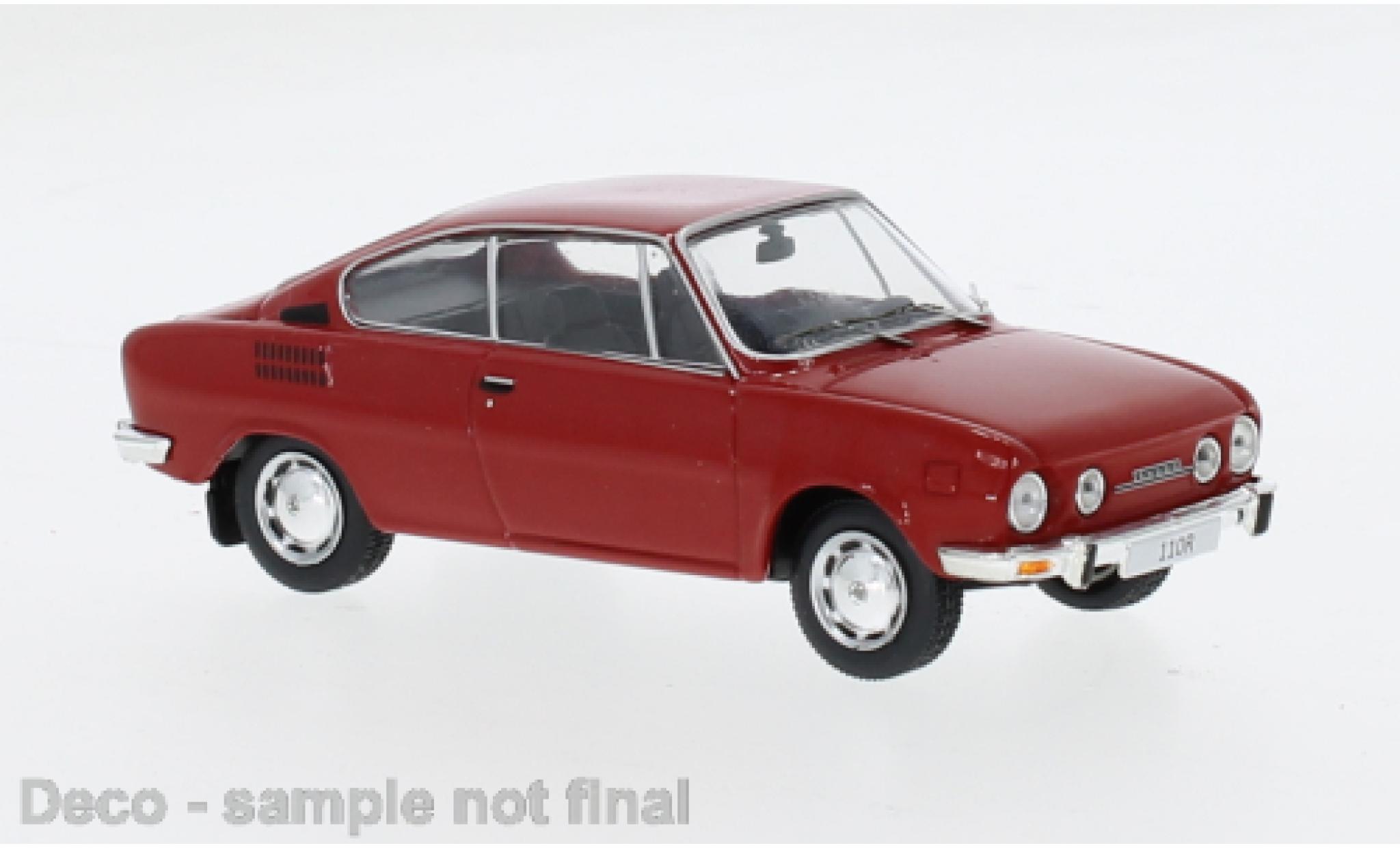 Skoda 110 1/43 IXO R rood 1978 1:43 modelauto