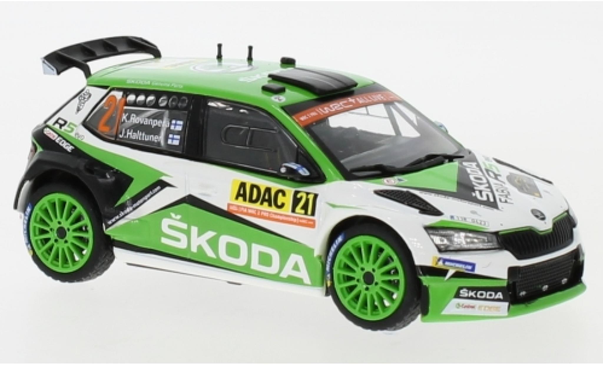 Skoda Fabia 1/43 IXO R5 EVO No.21 Rallye WM Rallye Deutschland 2019 K.Rovanper&auml;/J.Halttunen modelauto