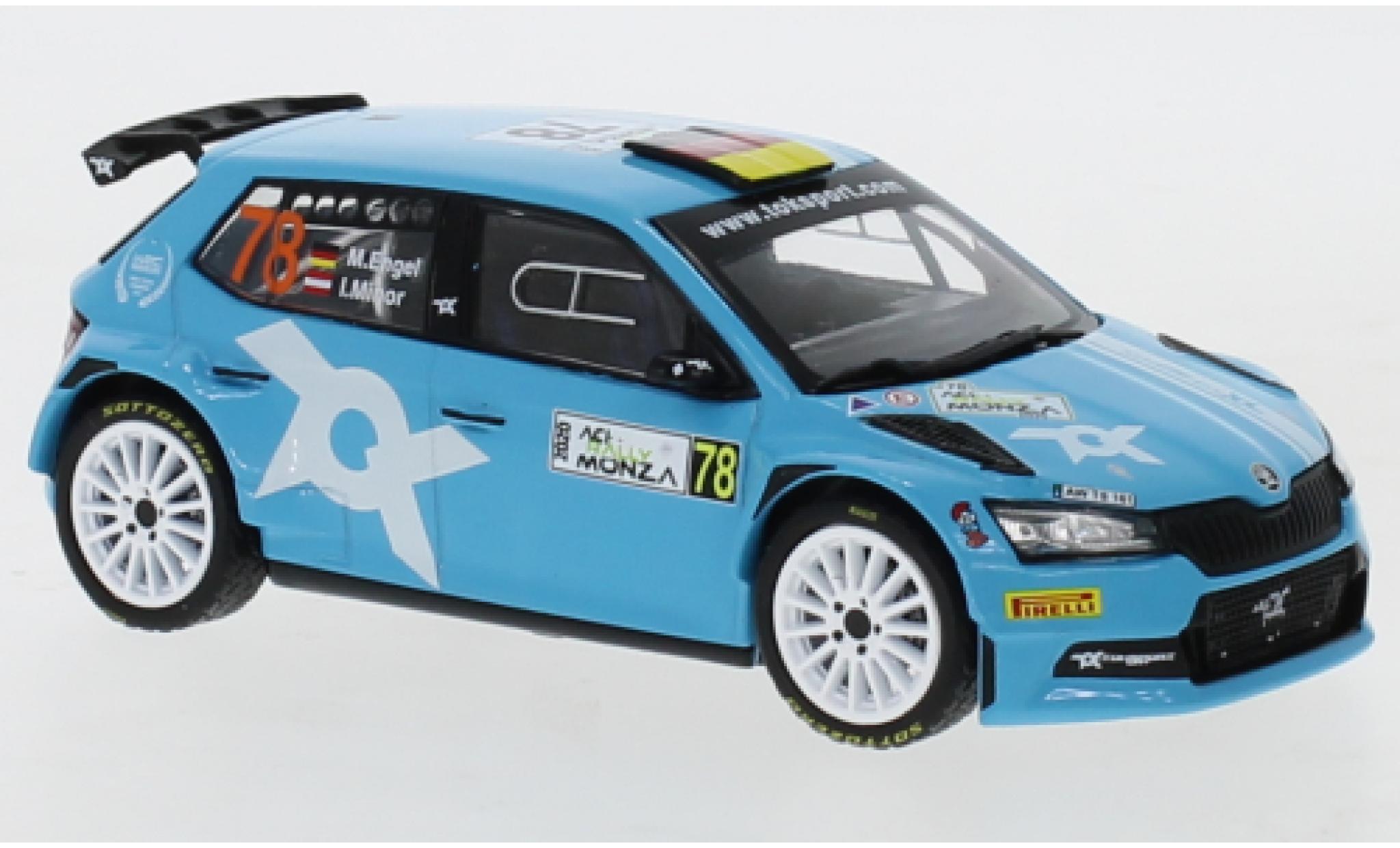 Skoda Fabia 1/43 IXO R5 Evo No.78 WRC Rallye Monza 2020 M.Engel/I.Minor modelauto