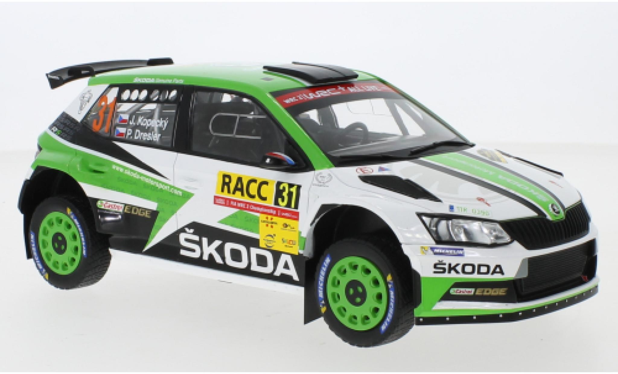 Skoda Fabia 1/18 IXO R5 No.31 Rallye WM Rallye Catalunya 2018 J.Kopecky/P.Dresler modelauto