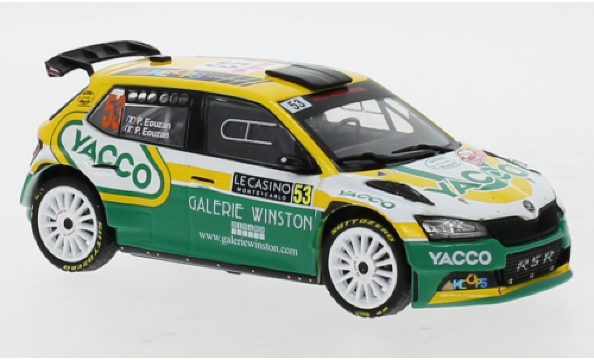Skoda Fabia 1/43 IXO Rally 2 EVO No.53 Rally Monte Carlo 2021 P.Eouzan/P.Eouzan modelauto