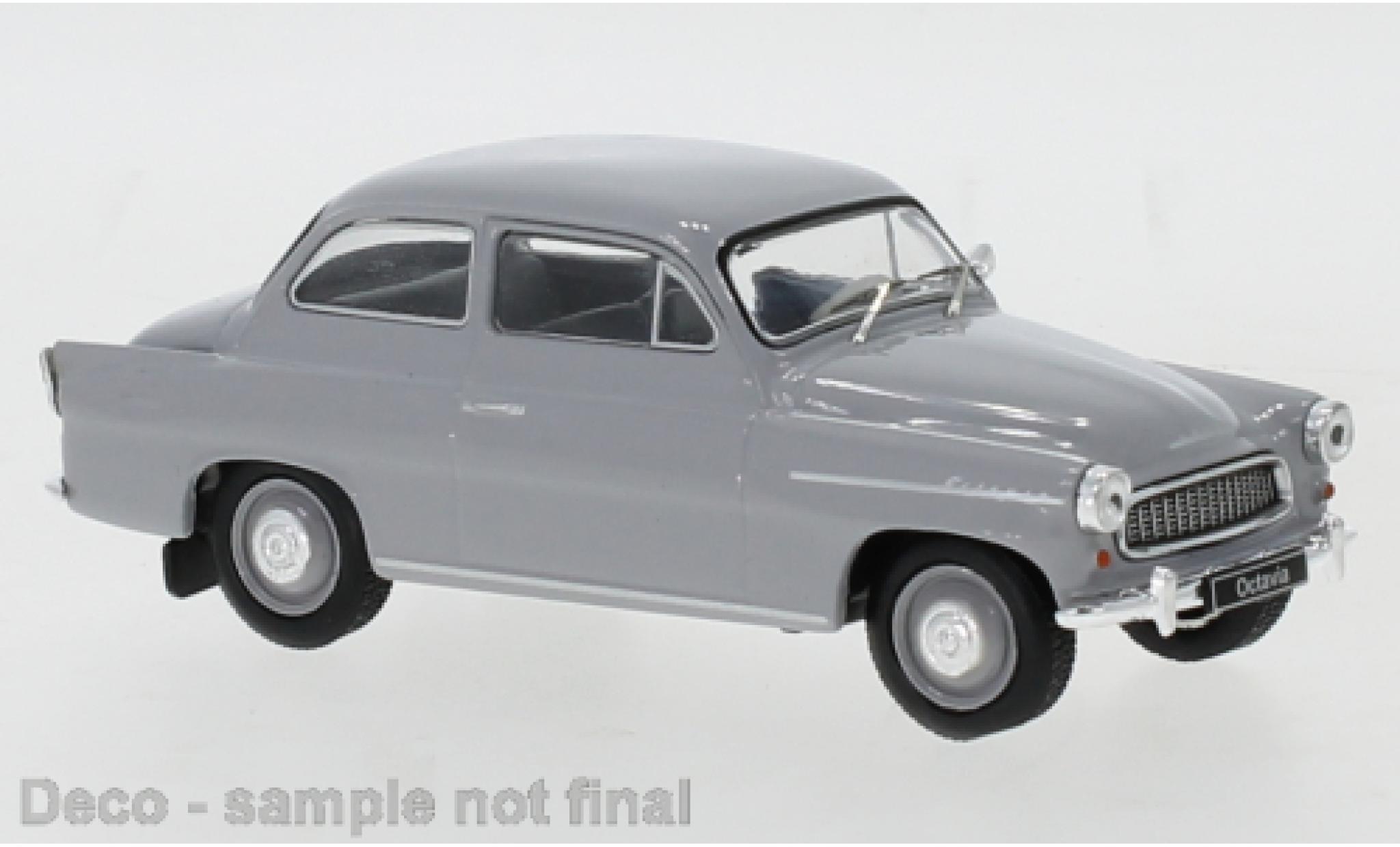 Skoda Octavia 1/43 IXO grijs 1963 modelauto