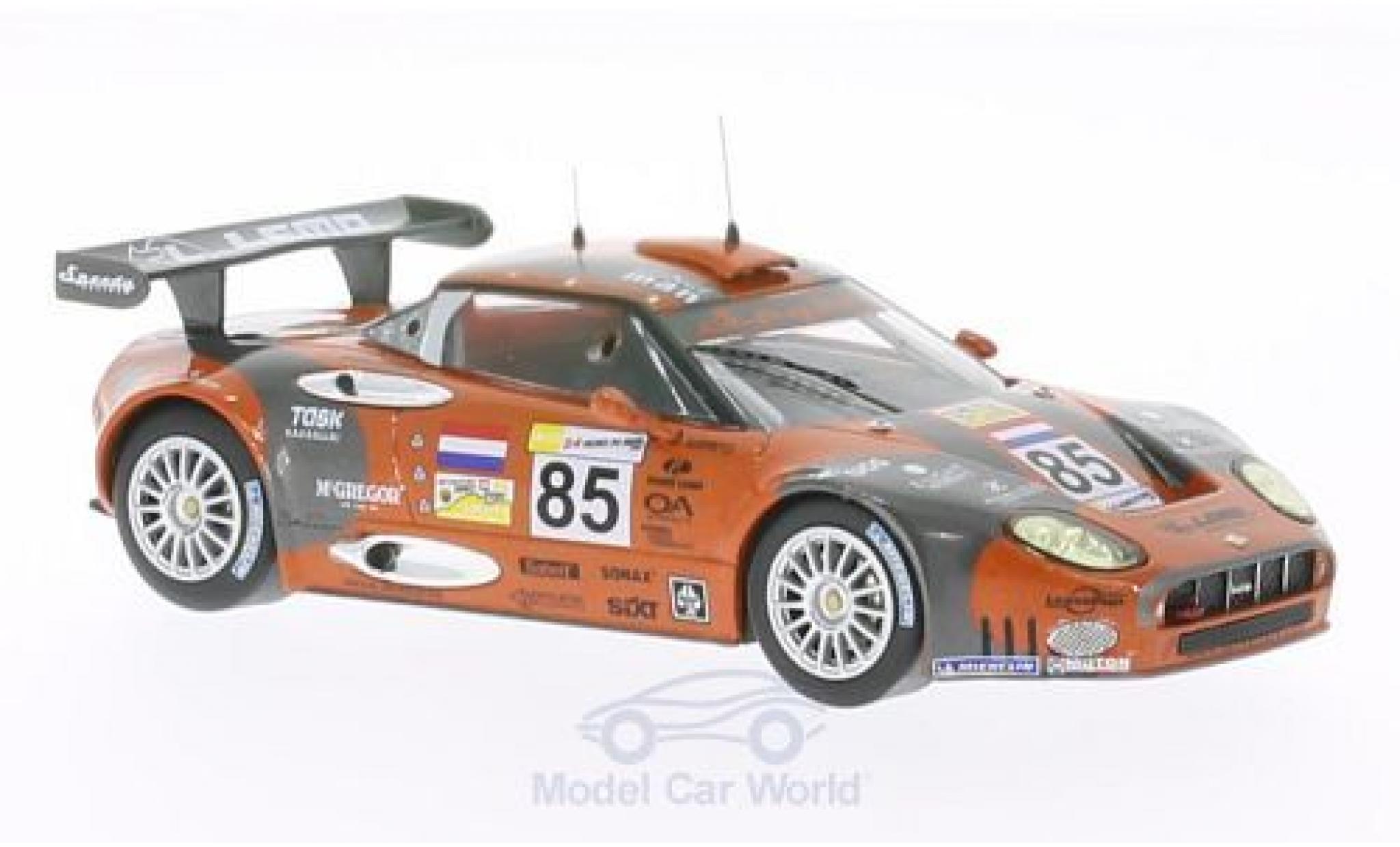 Aston Martin V8 Vantage GT2 1/43 IXO Spyker C8 Spyder GT2-R No.85 24h Le Mans 2007 A.Belicchi/A.Caffi modelauto