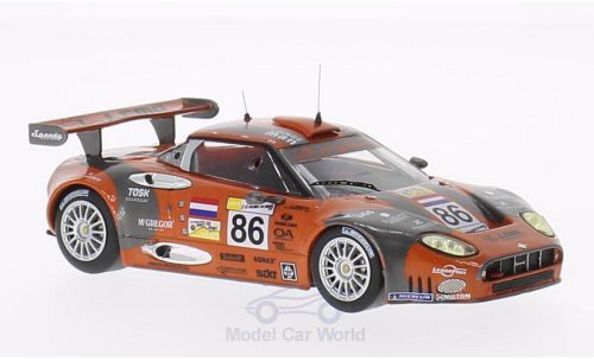 Aston Martin V8 Vantage GT2 1/43 IXO Spyker C8 Spyder GT2R No.86 24h Le Mans 2007 /M.Hezemans/J.Kane modelauto